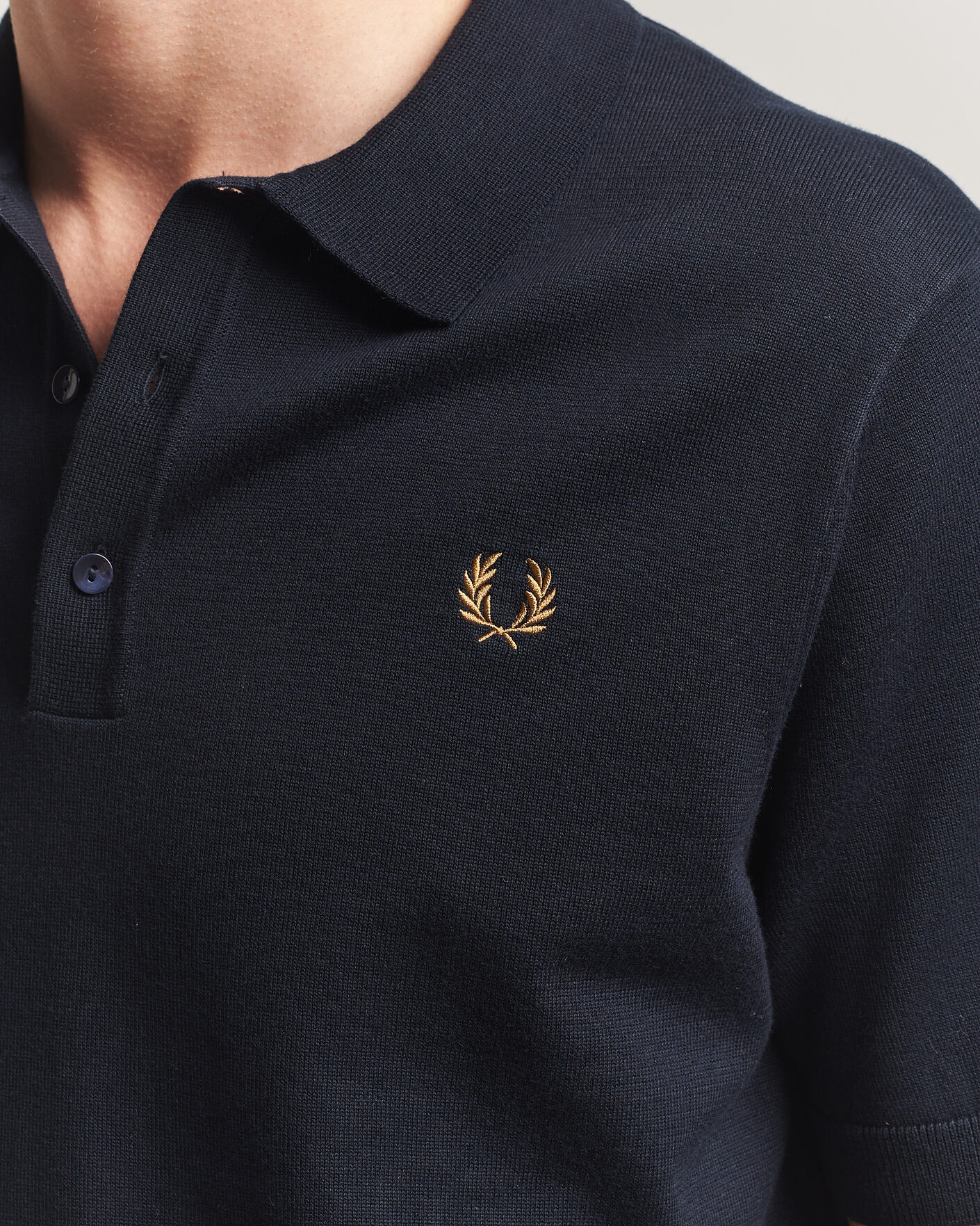 Herren | Poloshirts | Fred Perry | Cotton Knitted Polo Navy
