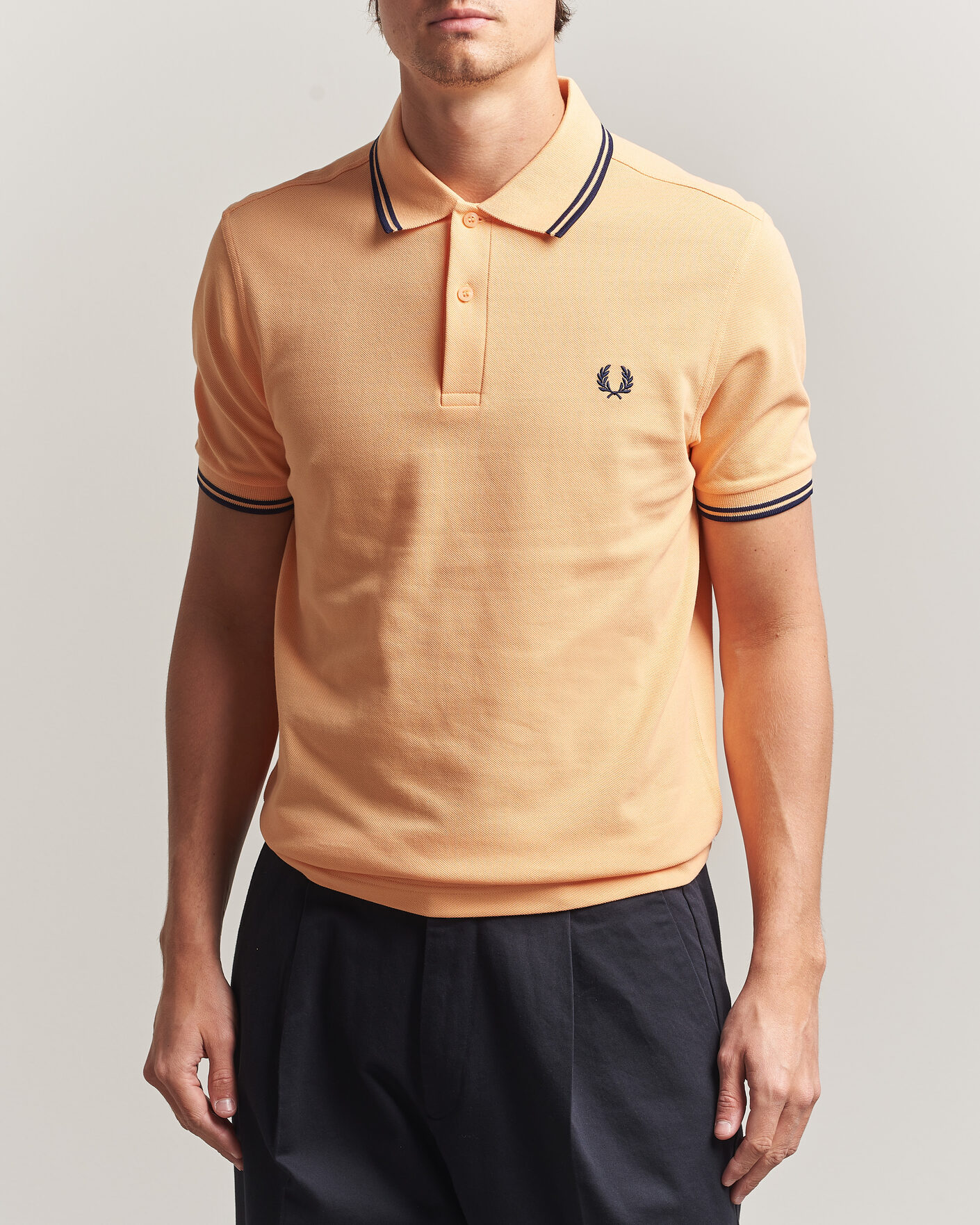 Herren | Poloshirts | Fred Perry | Twin Tipped Polo Shirt Peach