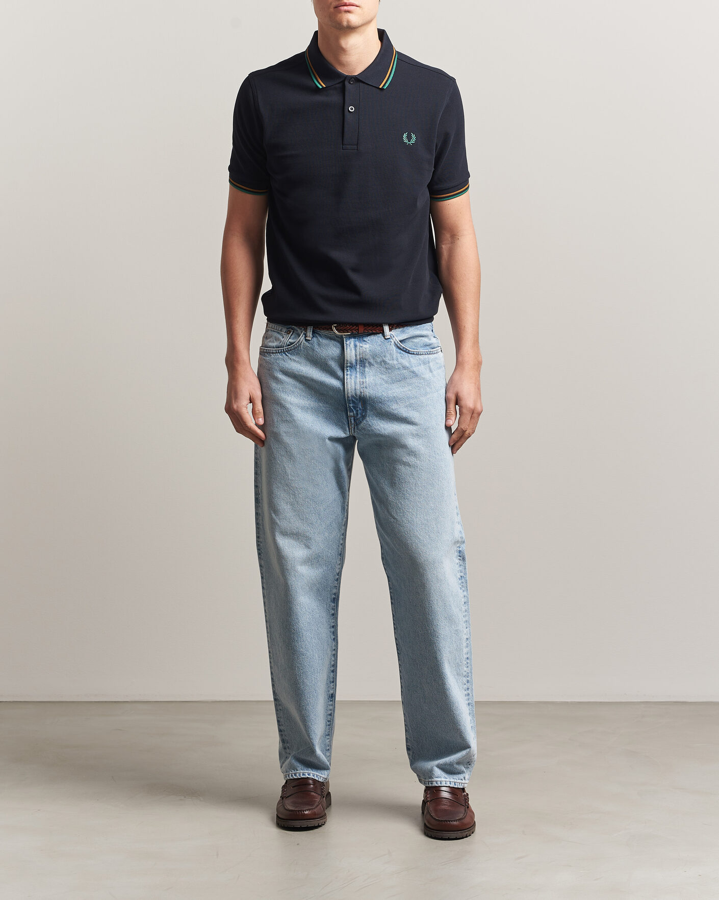 Herren | Poloshirts | Fred Perry | Twin Tipped Polo Shirt Navy