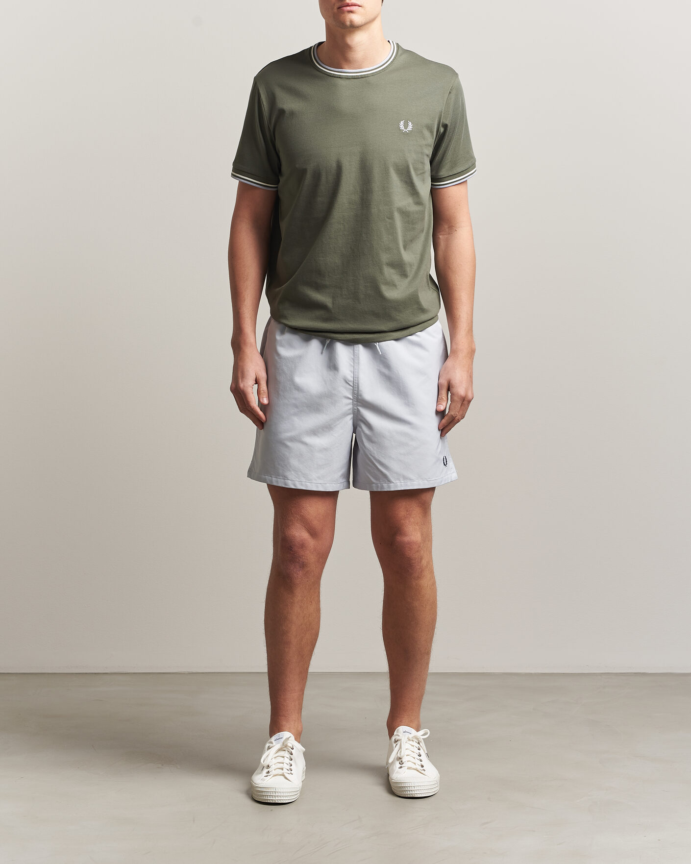 Herren | Badehosen | Fred Perry | Classic Swimshorts Dusky Blue