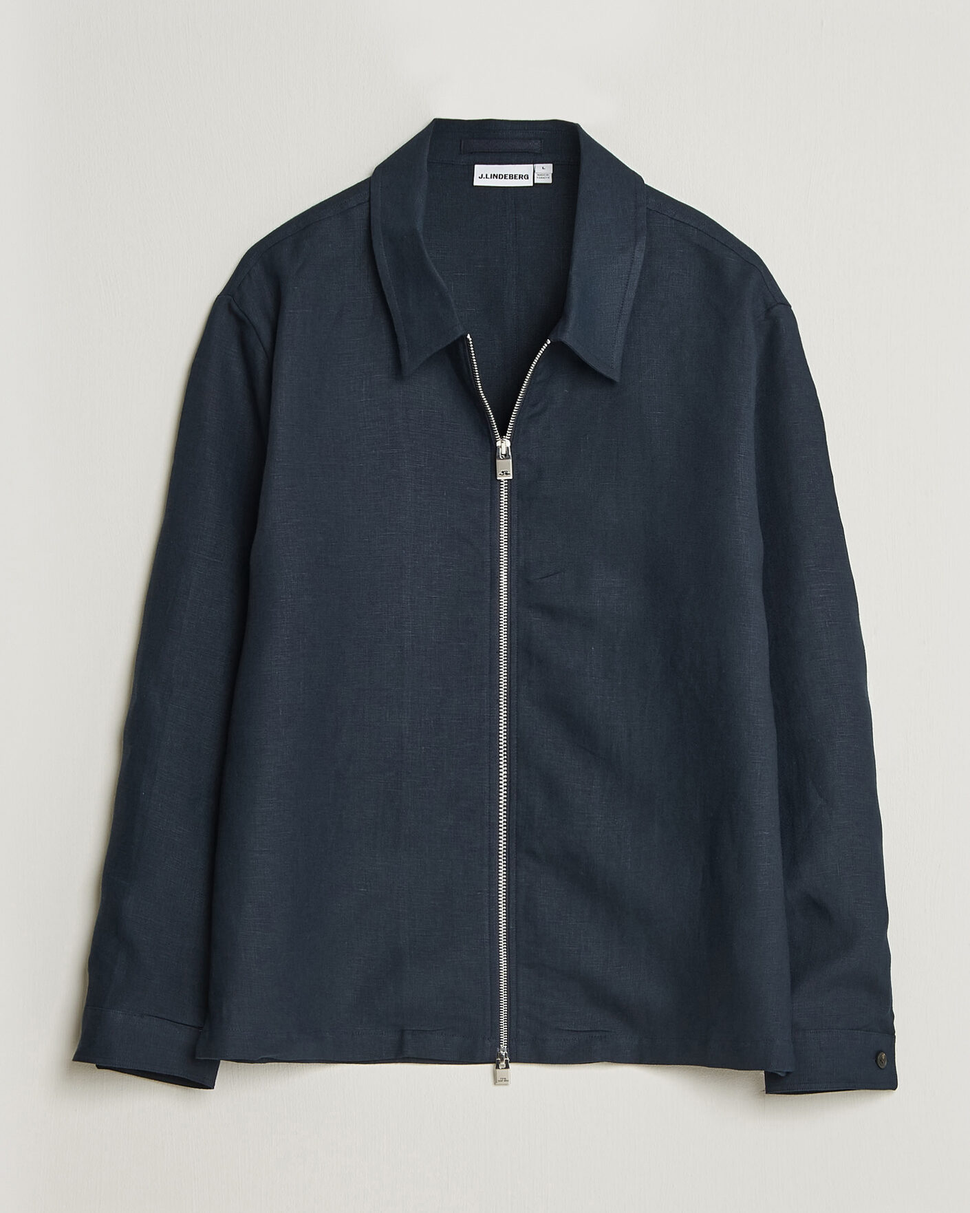 Herren | Hemden | J.Lindeberg | Julius Drape Linen Overshirt Navy