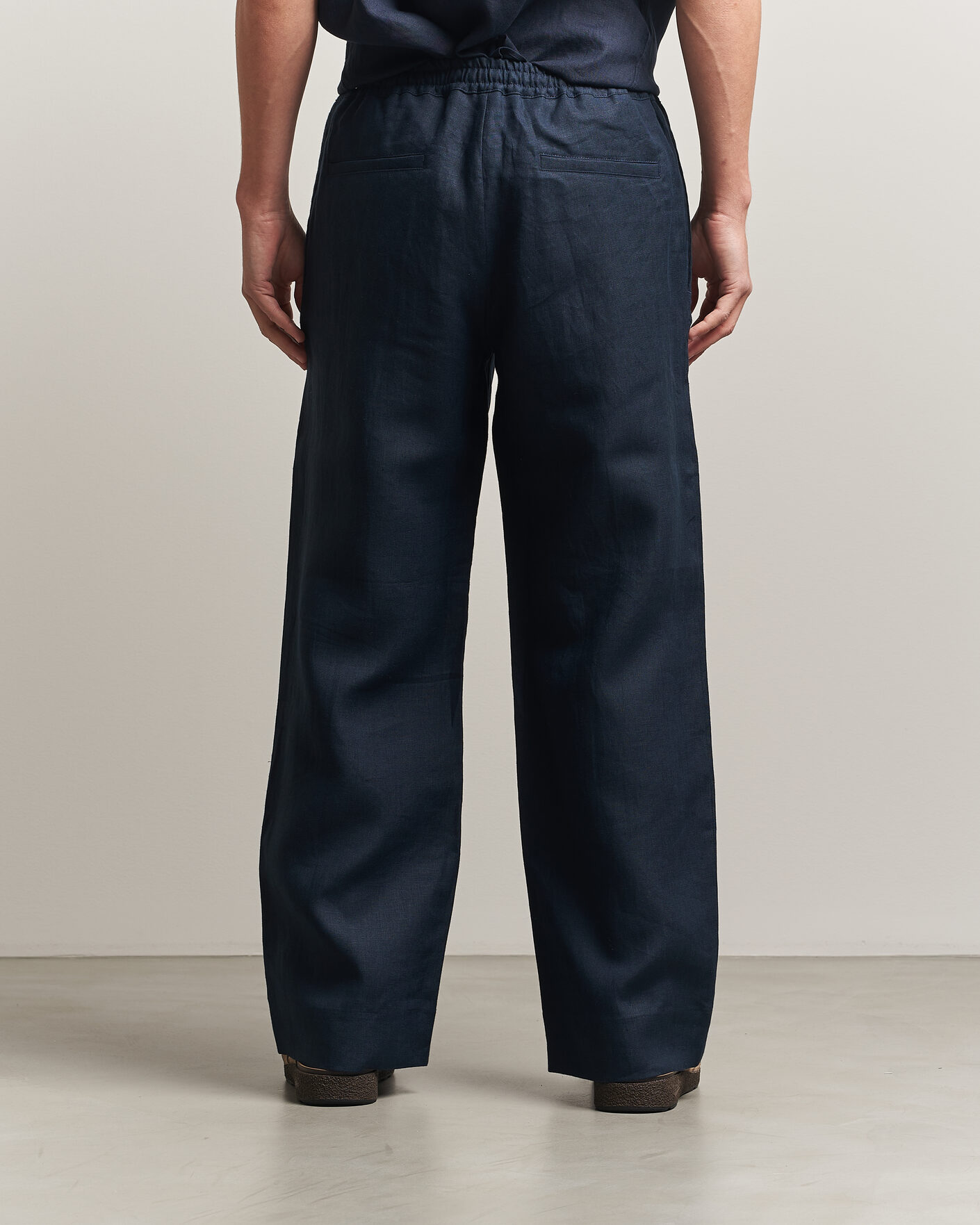 Herren | Hosen | J.Lindeberg | Noah Drape Linen Pants Navy