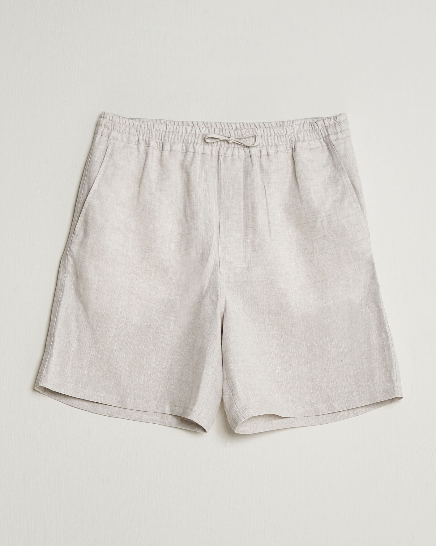 Herren | Shorts | J.Lindeberg | Joff Linen Drawstring Shorts Moonbeam
