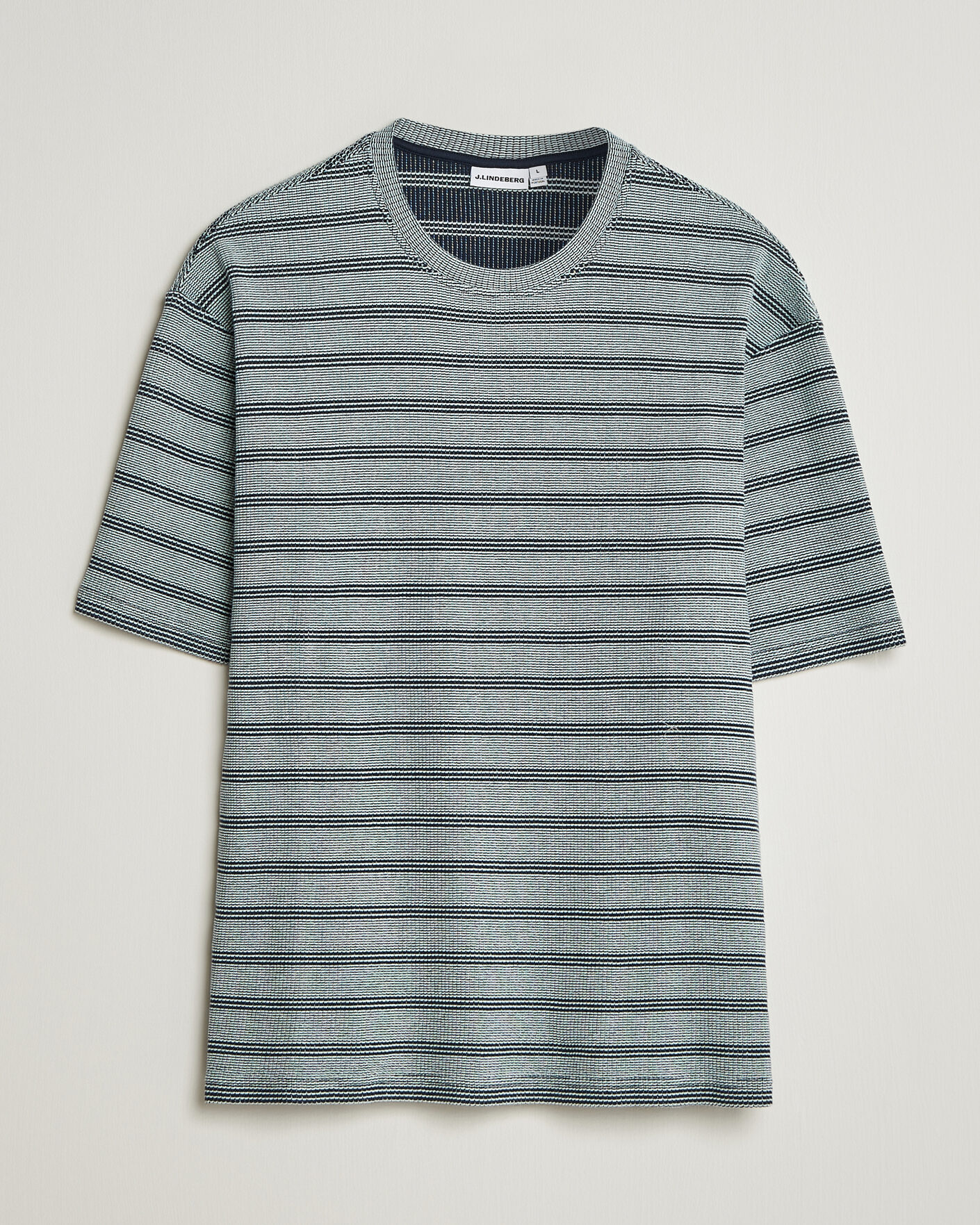 Herren | T-Shirts | J.Lindeberg | Jose Jacquard T-Shirt Estate Blue