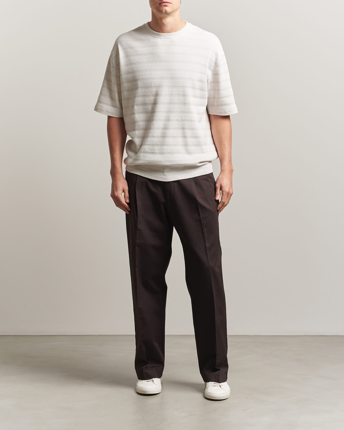 Herren | T-Shirts | J.Lindeberg | Jose Jacquard T-Shirt Moonbeam