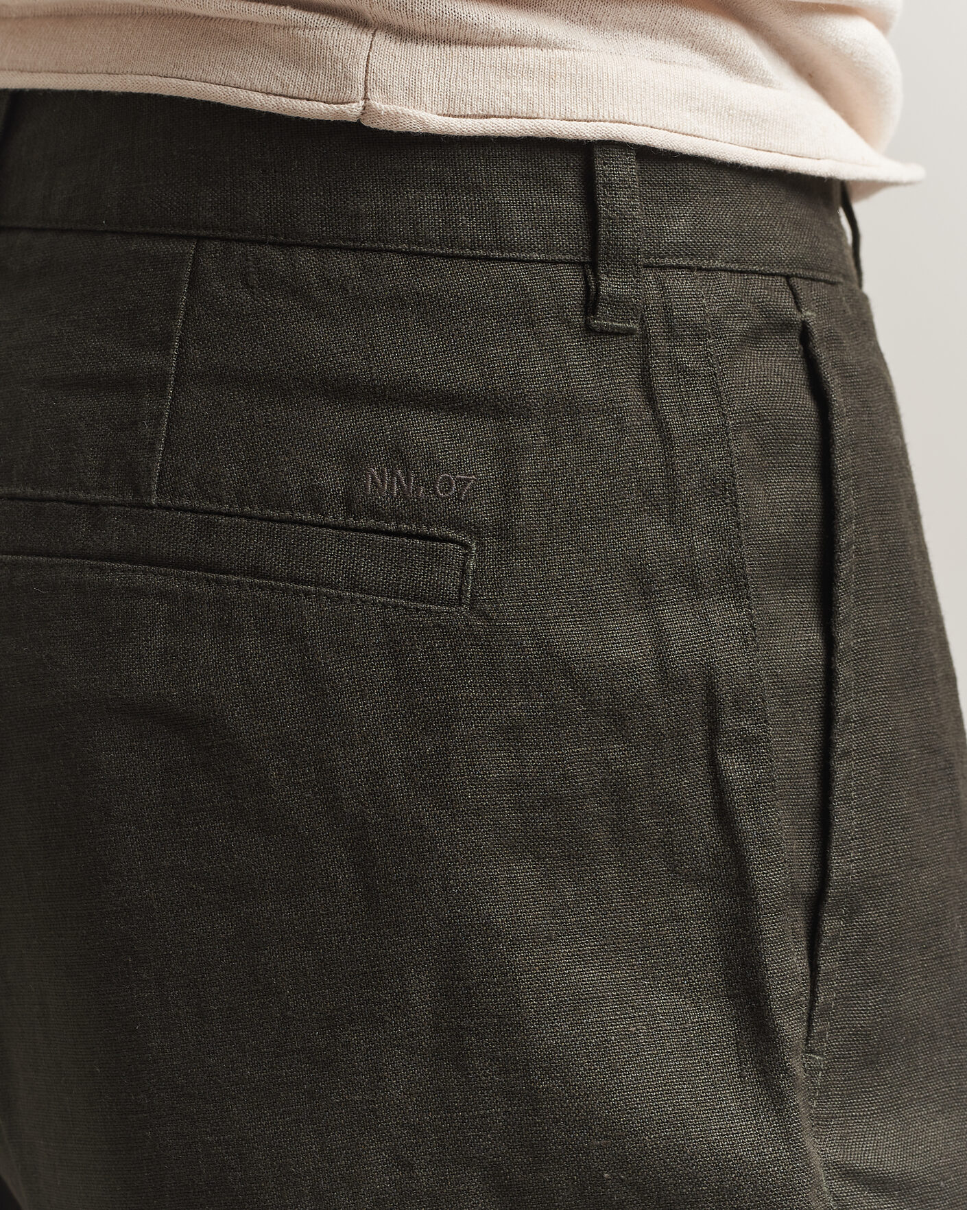 Herren | Shorts | NN07 | Aden Linen Shorts Dark Army