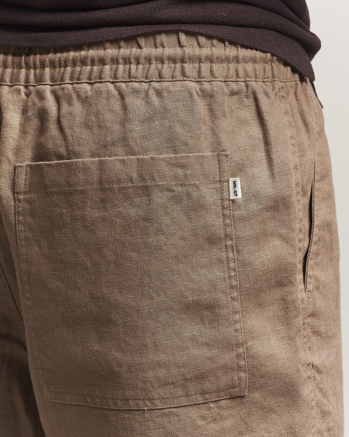 Herren | Shorts | NN07 | Gregor Linen Drawstring Shorts Clay Mirage