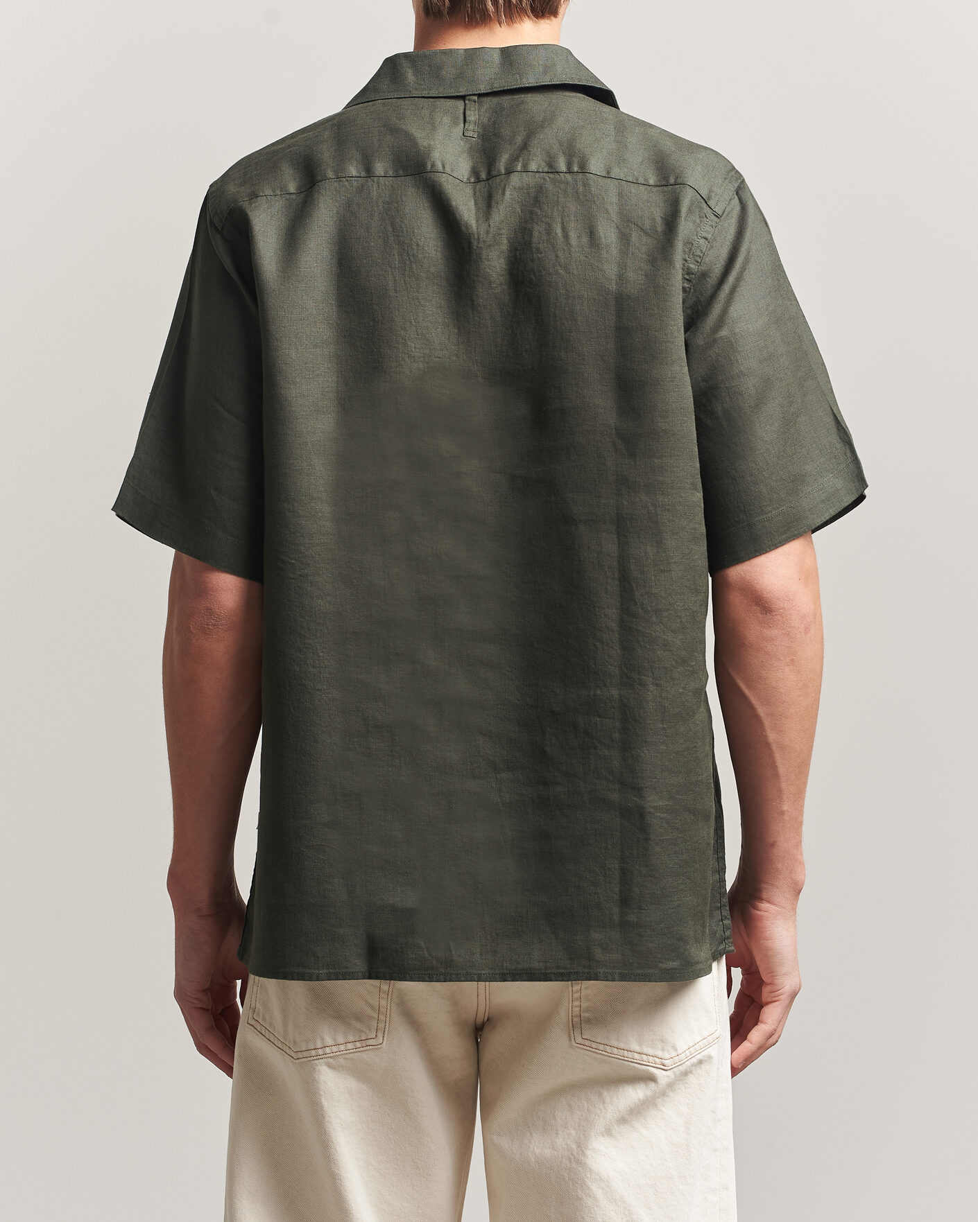 Herren | Hemden | NN07 | Julio Linen Resort Shirt Dark Army