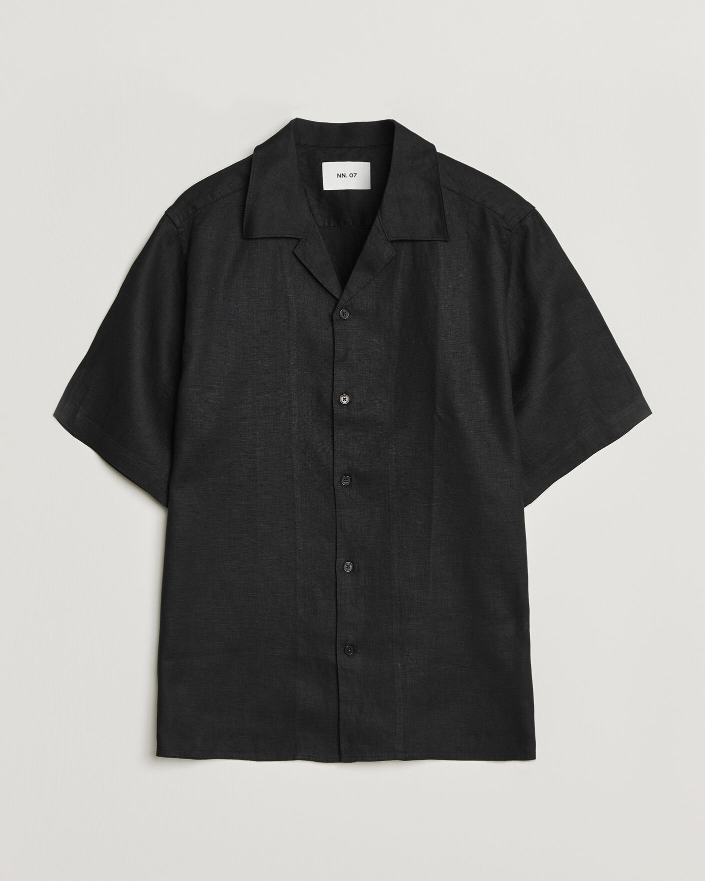 Herren |  | NN07 | Julio Linen Resort Shirt Black