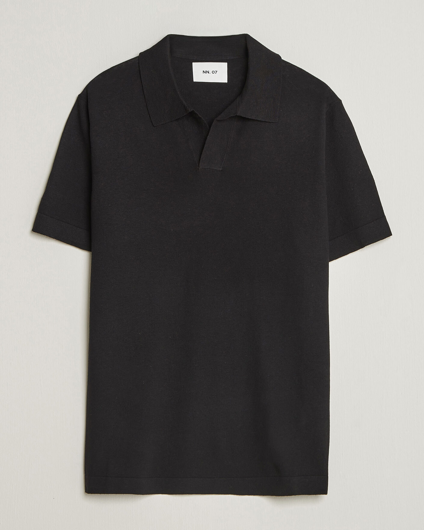Herren | Poloshirts | NN07 | Ryan Cotton/Linen Polo Black