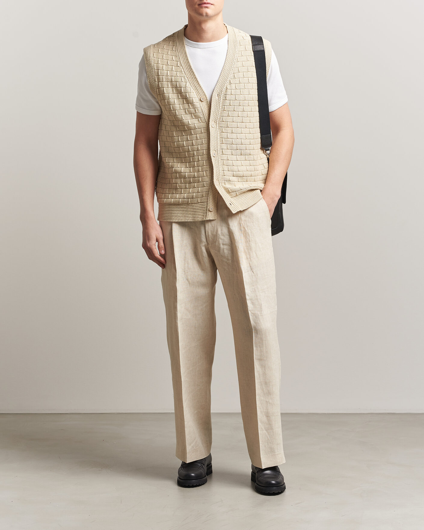 Herren | Hosen | NN07 | Kay Relaxed Fit Linen Trousers Oat