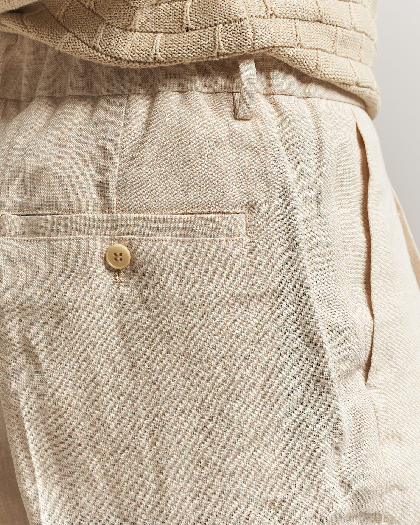 Herren | Hosen | NN07 | Kay Relaxed Fit Linen Trousers Oat