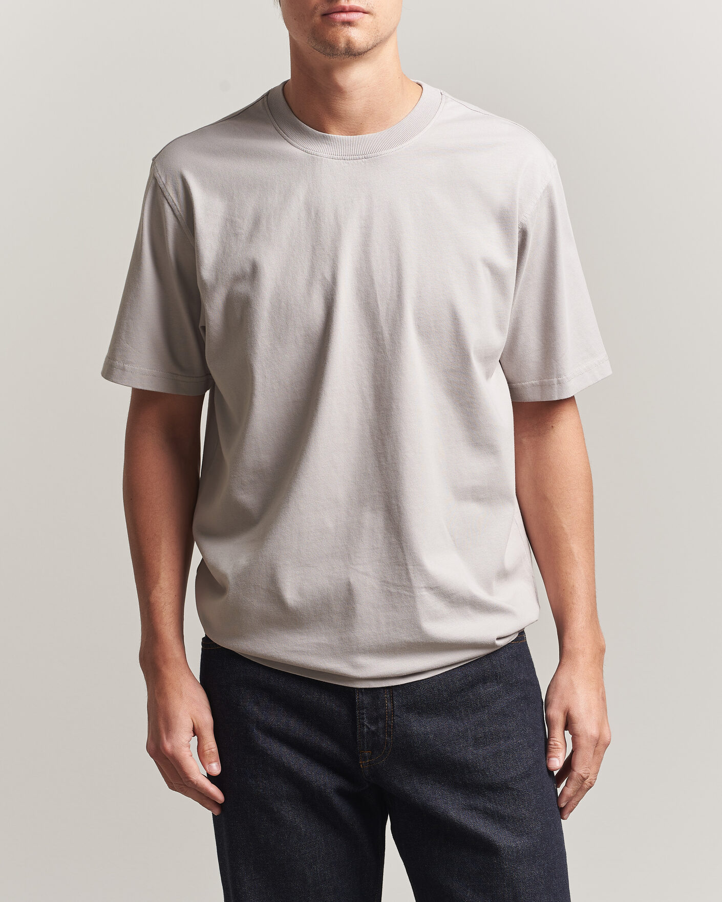 Herren | T-Shirts | NN07 | Adam Crew Neck T-Shirt Moon Dust