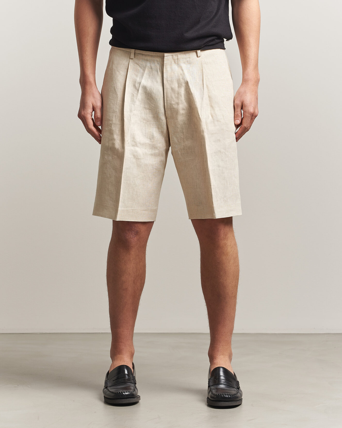 Herren | Shorts | NN07 | Kay Relaxed Fit Linen Drawstring Shorts Oat