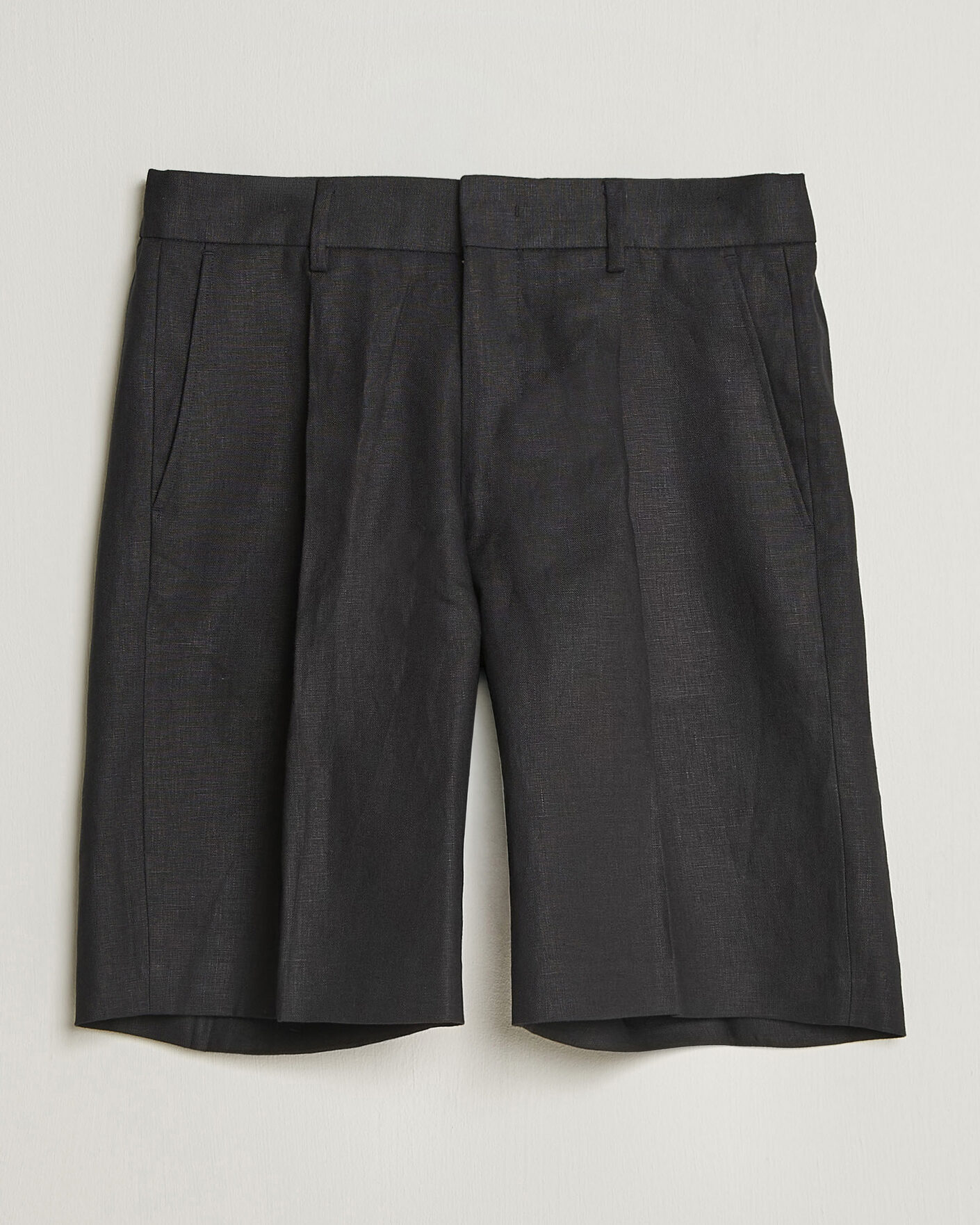 Herren | Shorts | NN07 | Kay Relaxed Fit Linen Drawstring Shorts Black