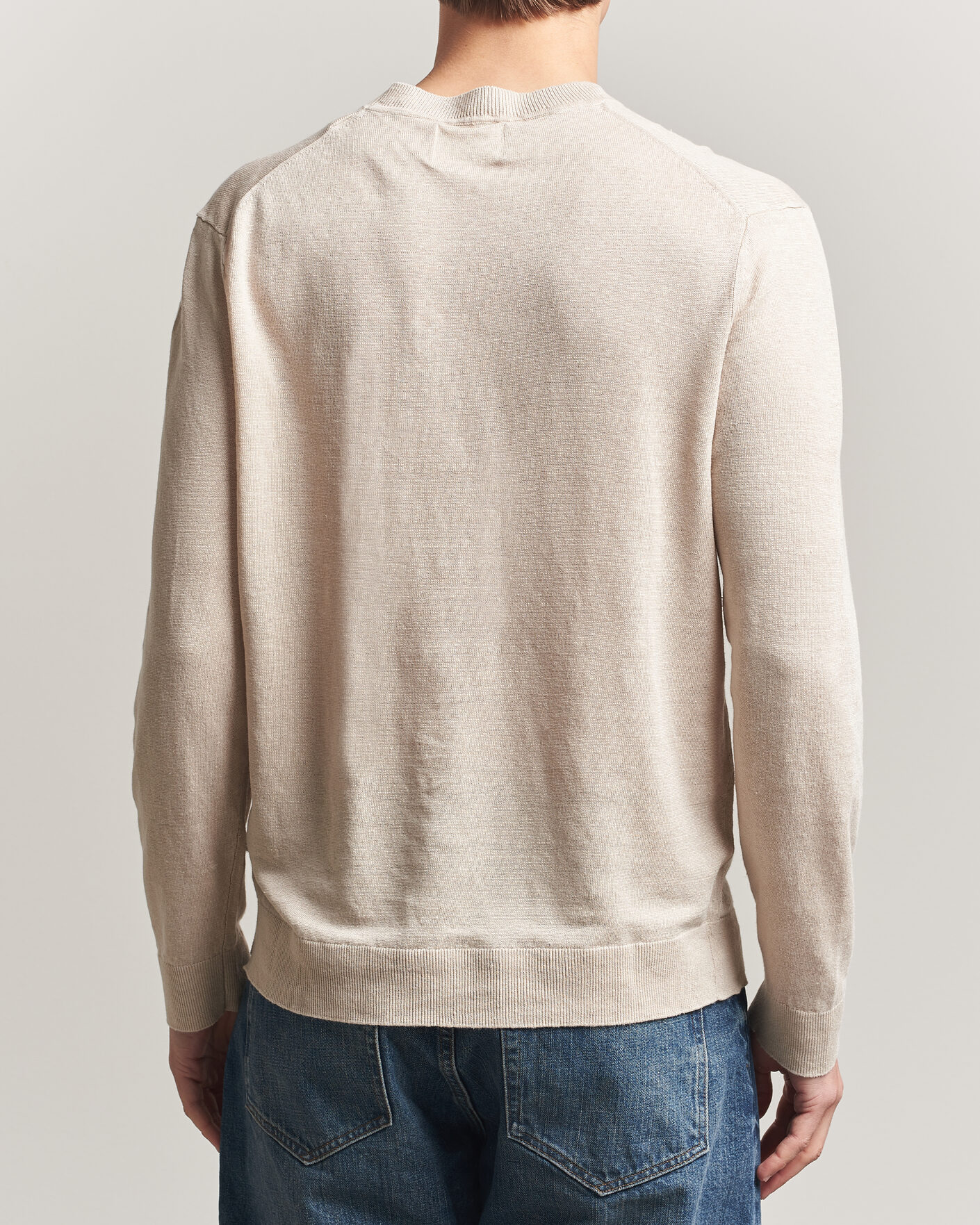 Herren | Pullover | NN07 | Ted Linen Knitted Sweater Oat