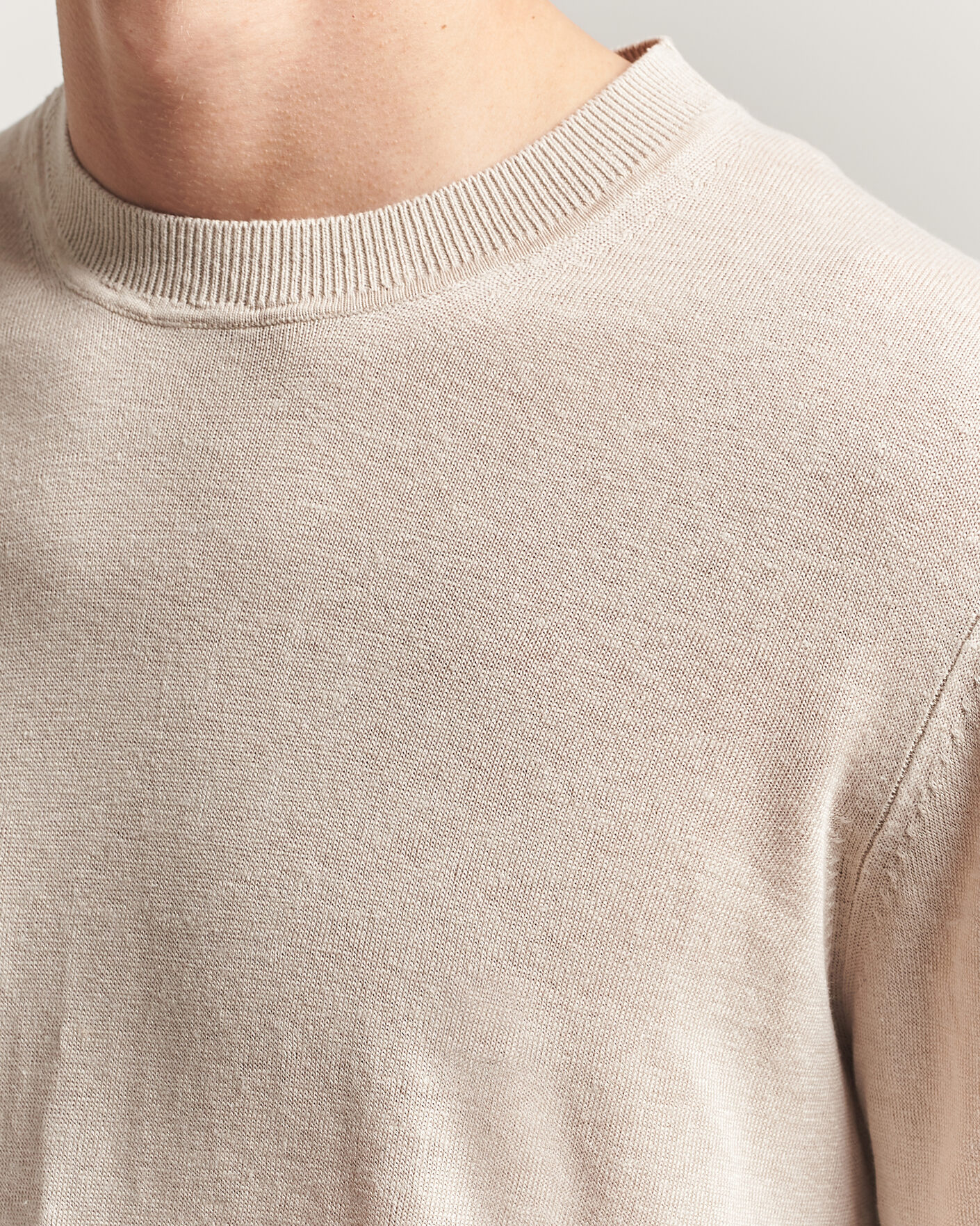 Herren | Pullover | NN07 | Ted Linen Knitted Sweater Oat