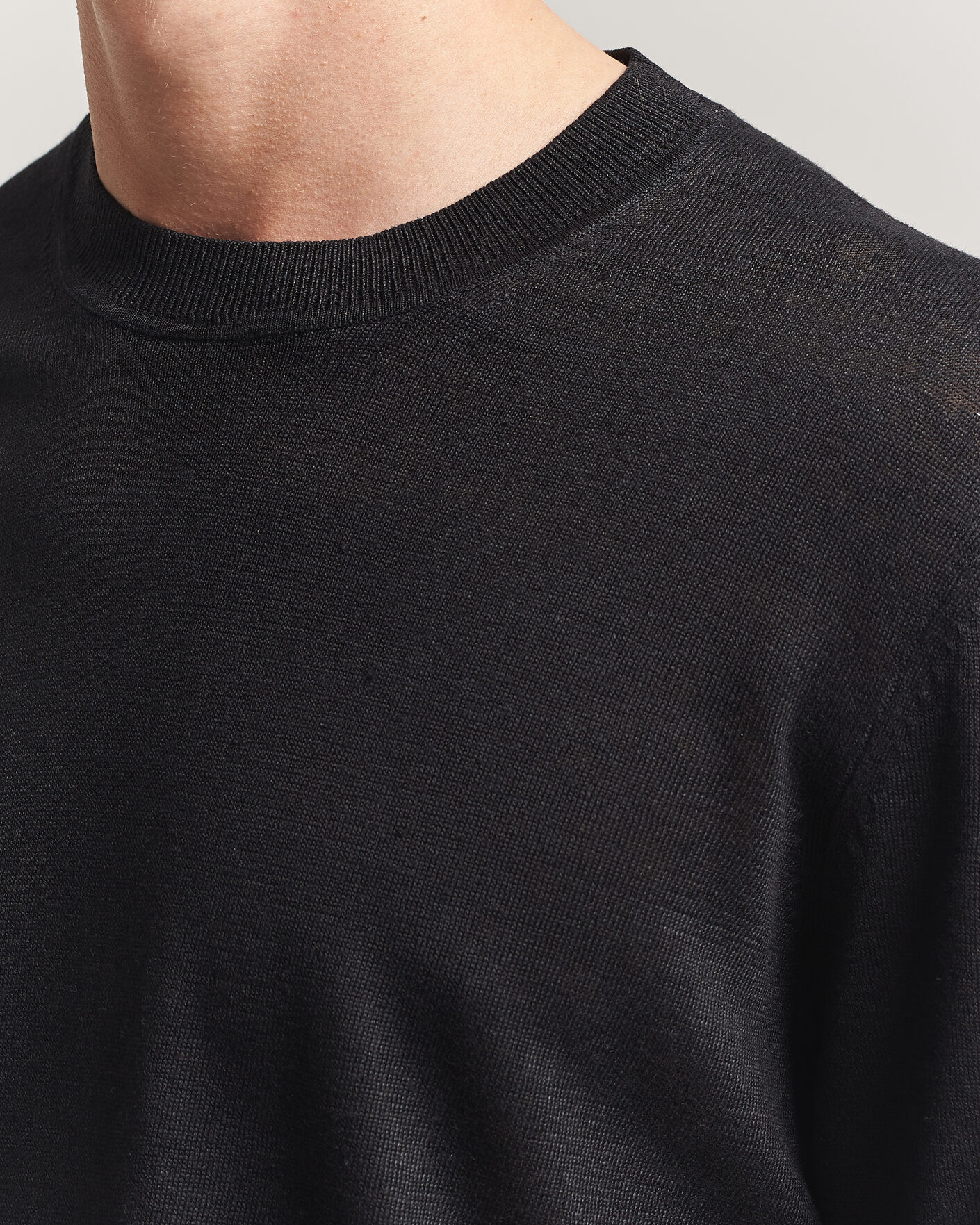 Herren | Pullover | NN07 | Ted Linen Knitted Sweater Black