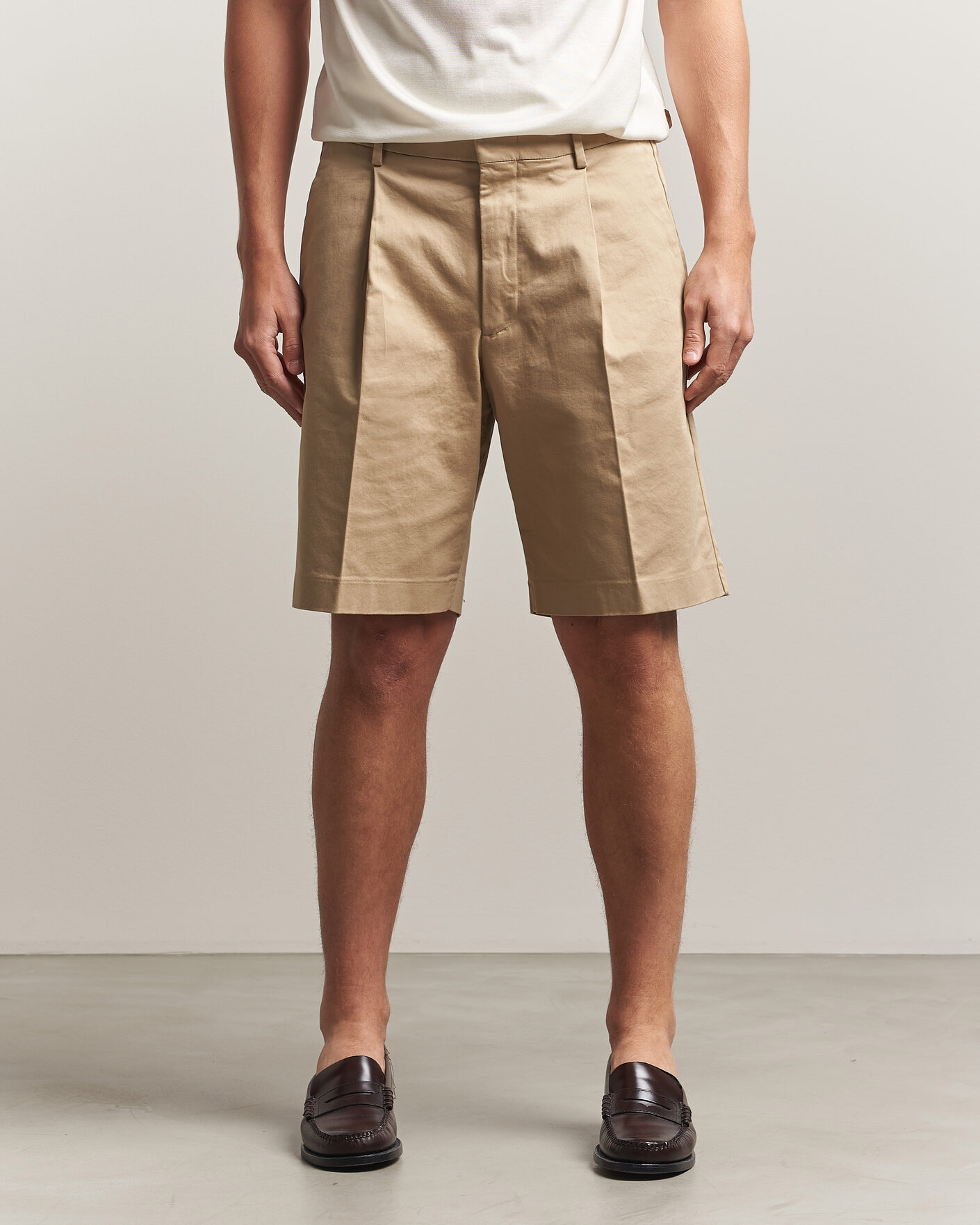 Herren | Shorts | NN07 | Kay Relaxed Fit Cotton Drawstring Shorts Desert Khaki