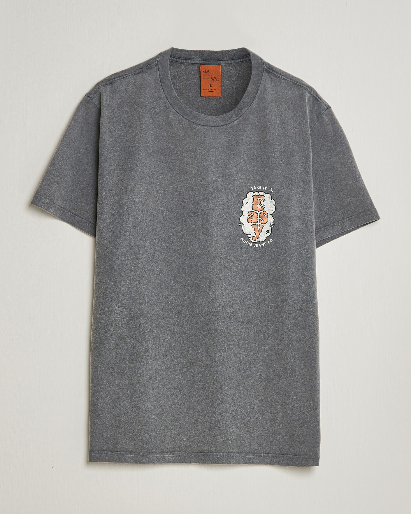 Herren | T-Shirts | Nudie Jeans | Roy Easy Cloud T-Shirt Antracite