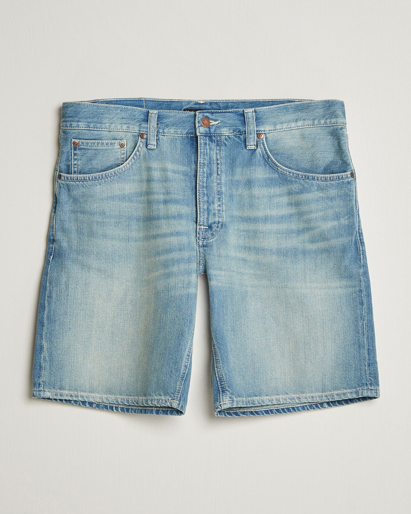 Herren | Shorts | Nudie Jeans | Seth Denim Shorts Drift Wood Light Blue