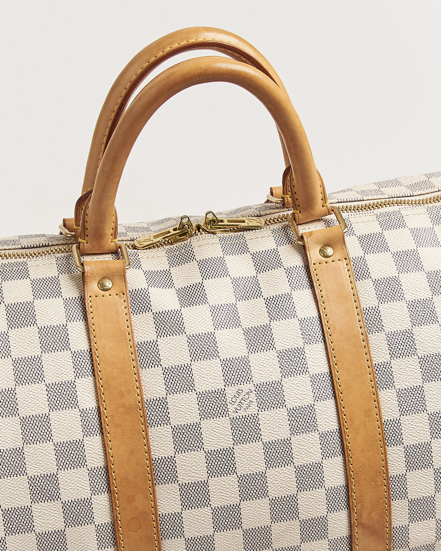 Herren | Pre-Owned & Vintage Bags | Louis Vuitton Pre-Owned | Keepall 50 Damier Azur