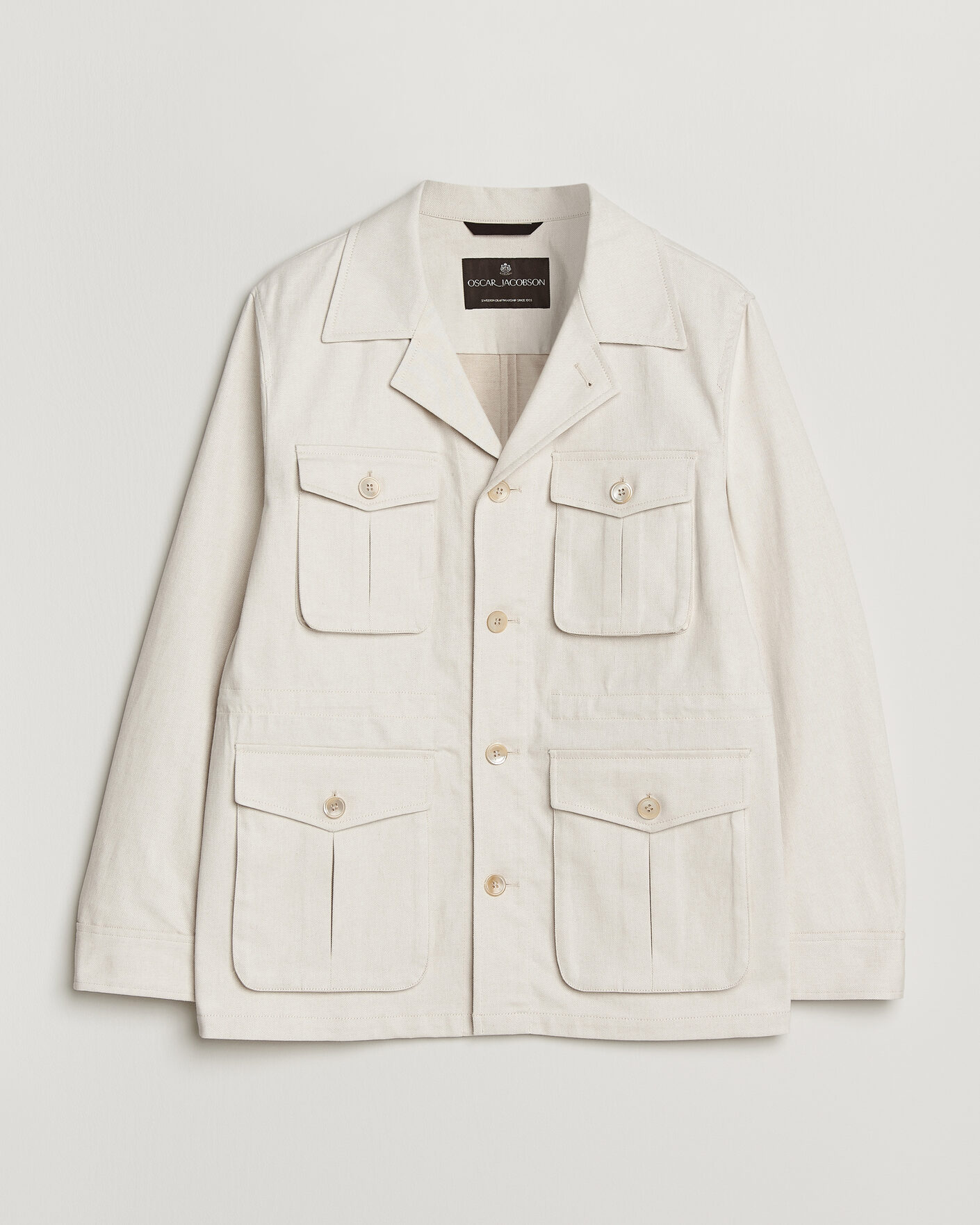 Herren | Jacken | Oscar Jacobson | Sirolo Shirt Jacket Off White