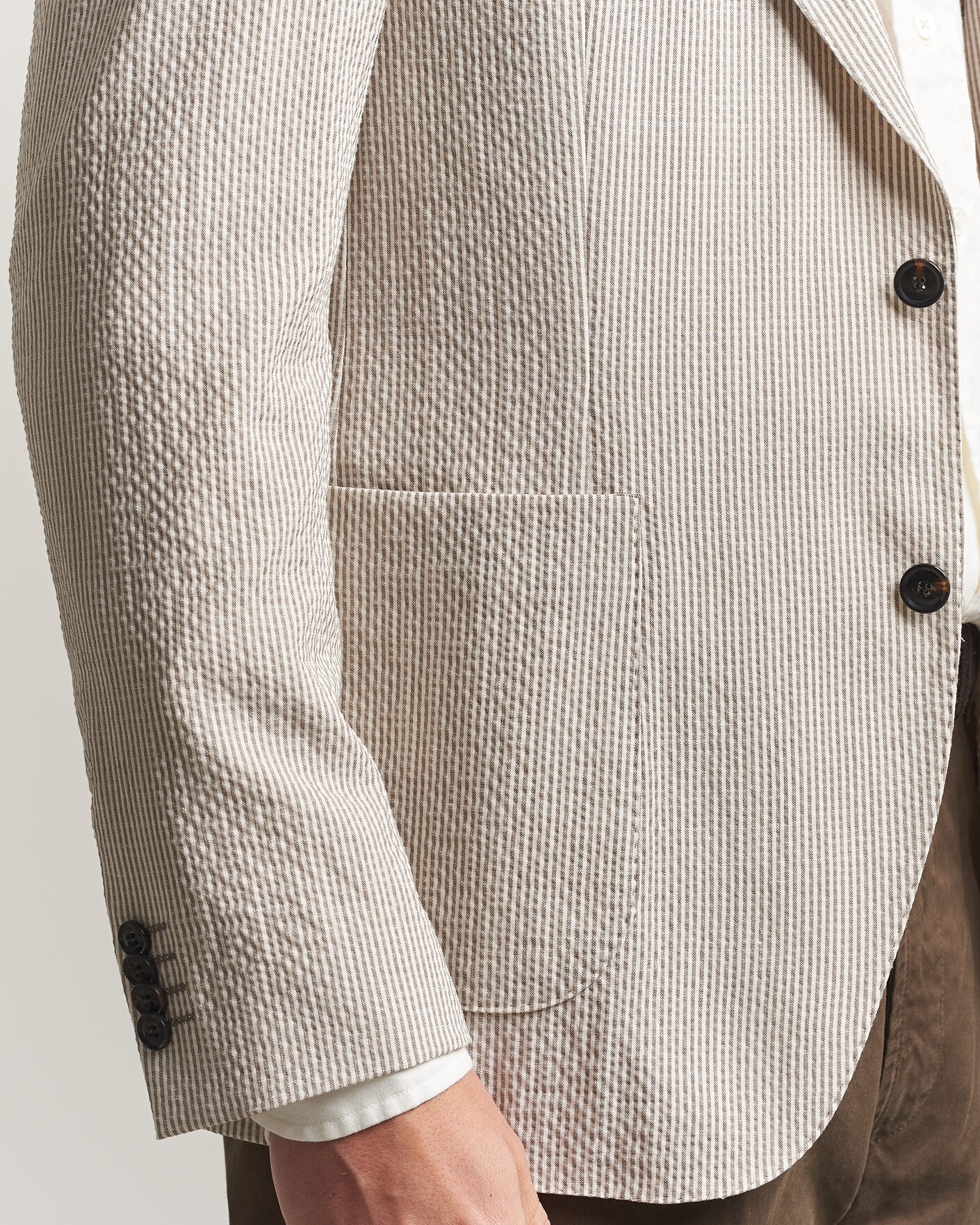 Herren | Sakkos | Oscar Jacobson | Ferry Patch Soft Blazer Brindle Beige