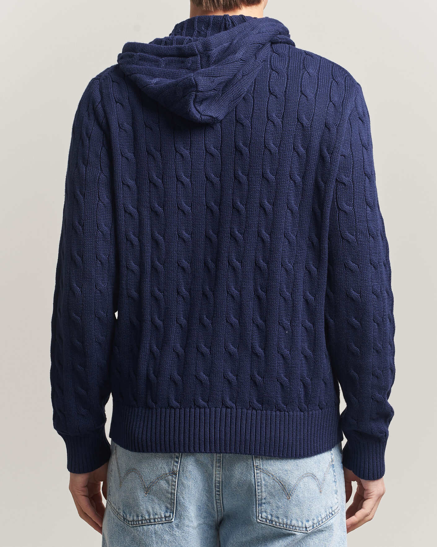 Herren | Pullover | Polo Ralph Lauren | Knitted Full Zip Sweater Bright Navy
