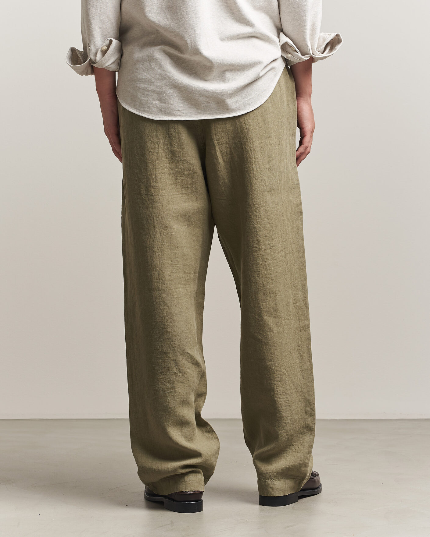 Herren | Hosen | Polo Ralph Lauren | Easy Fit Pleated Trousers Sage Green