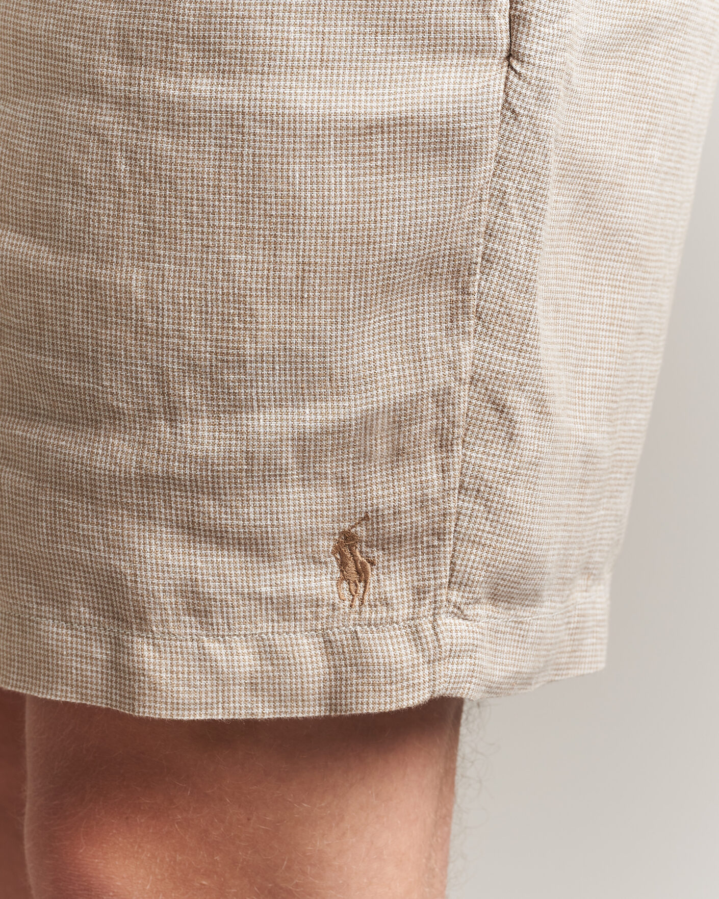 Herren | Shorts | Polo Ralph Lauren | Woven Linen Shorts Coastal Beige White