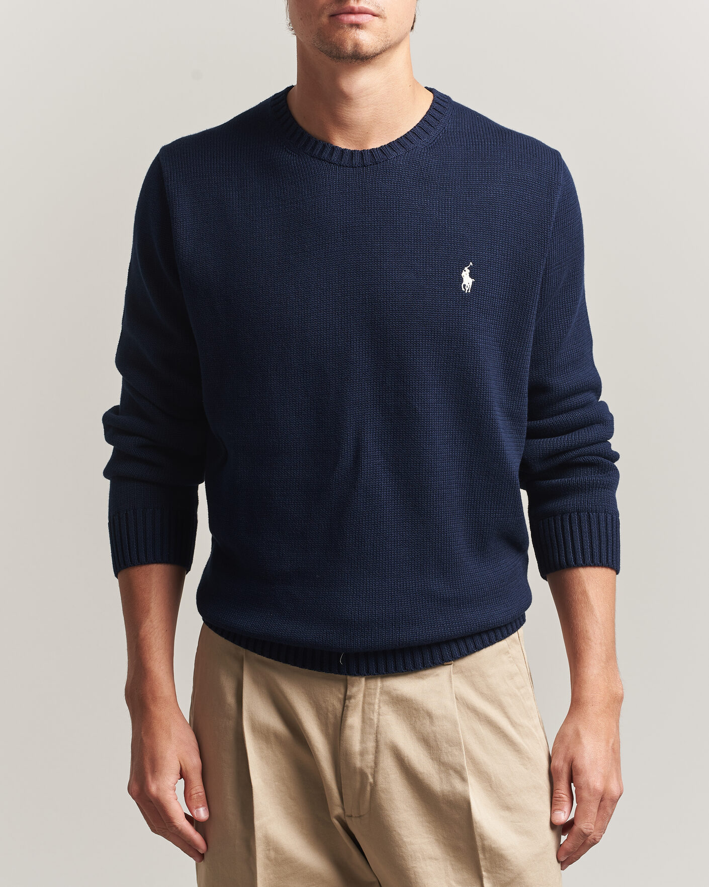 Herren | Pullover | Polo Ralph Lauren | Cotton Crew Neck Sweater Hunter Navy