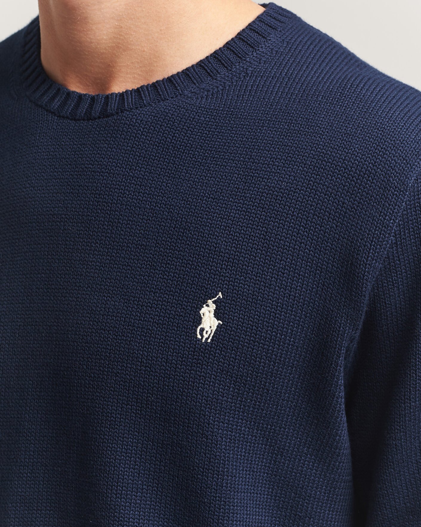 Herren | Pullover | Polo Ralph Lauren | Cotton Crew Neck Sweater Hunter Navy
