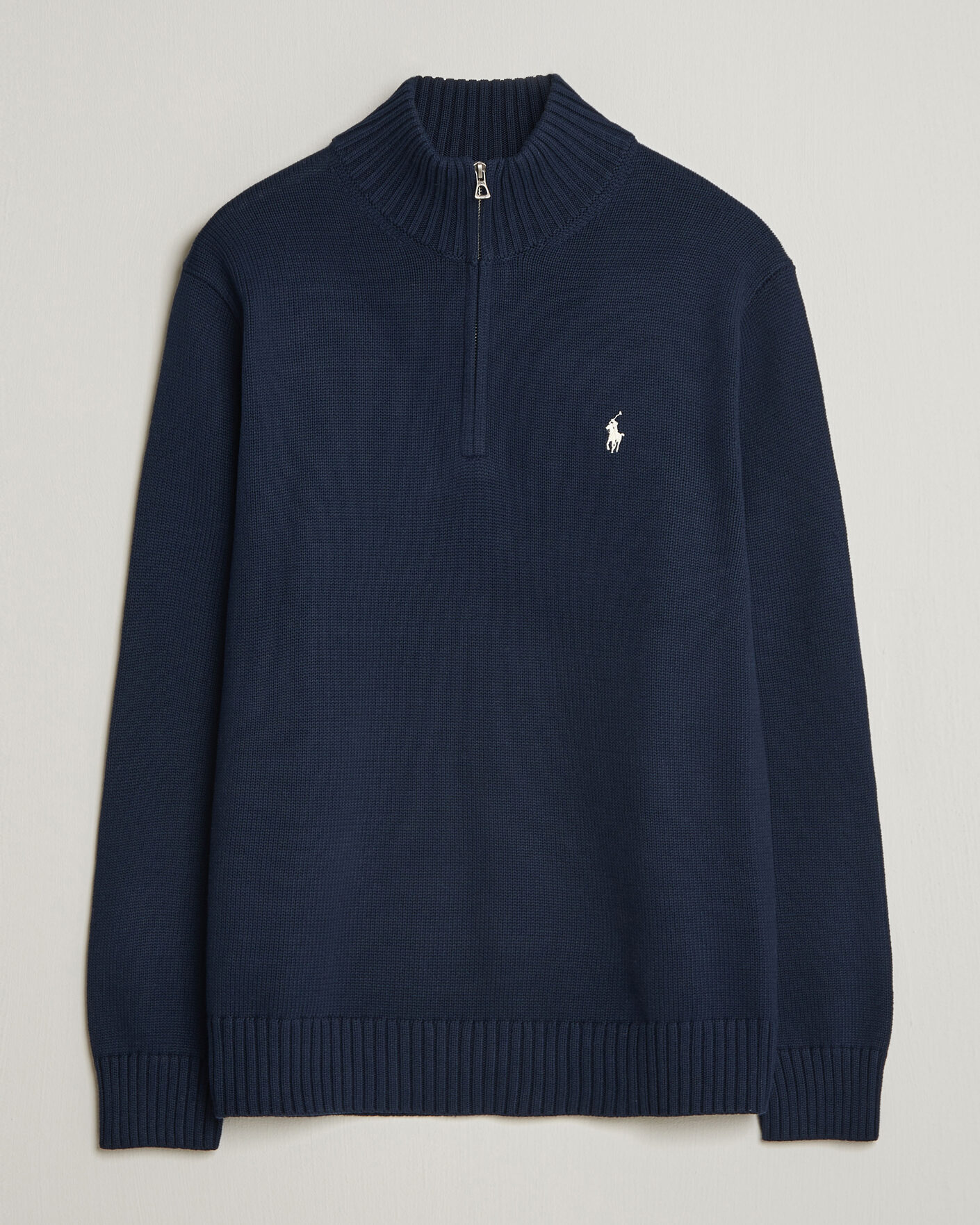 Herren | Pullover | Polo Ralph Lauren | Cotton Crew Neck Half-Zip Hunter Navy
