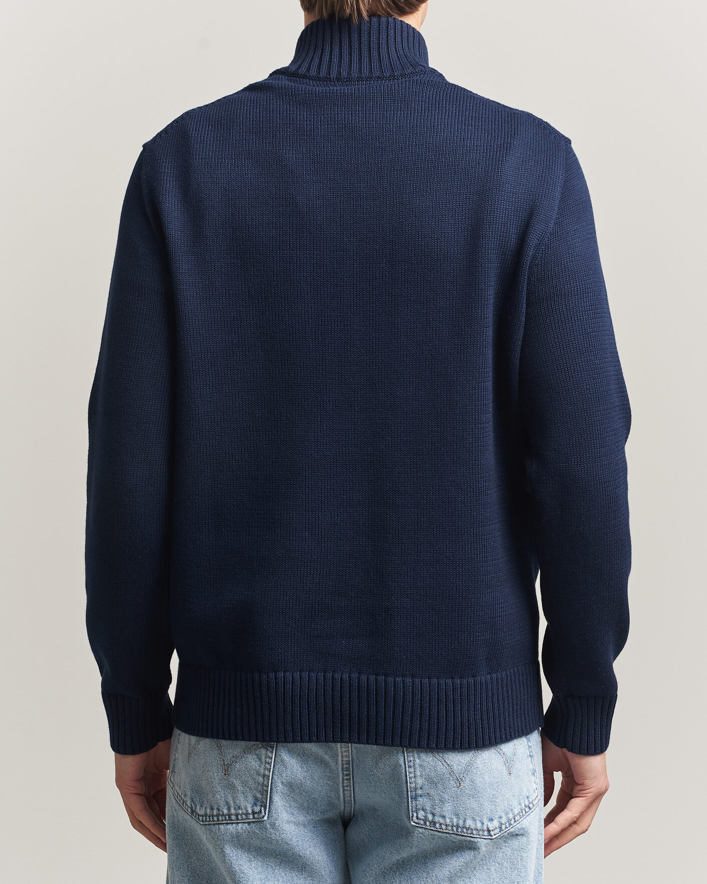 Herren | Pullover | Polo Ralph Lauren | Cotton Crew Neck Half-Zip Hunter Navy