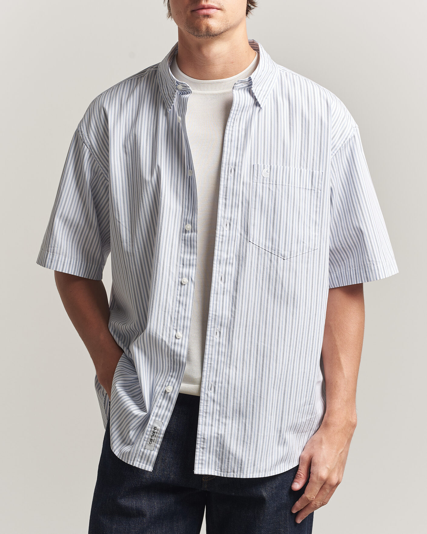 Herren | Hemden | Carhartt WIP | Short Sleeve Keene Cotton/Poplin Shirt White