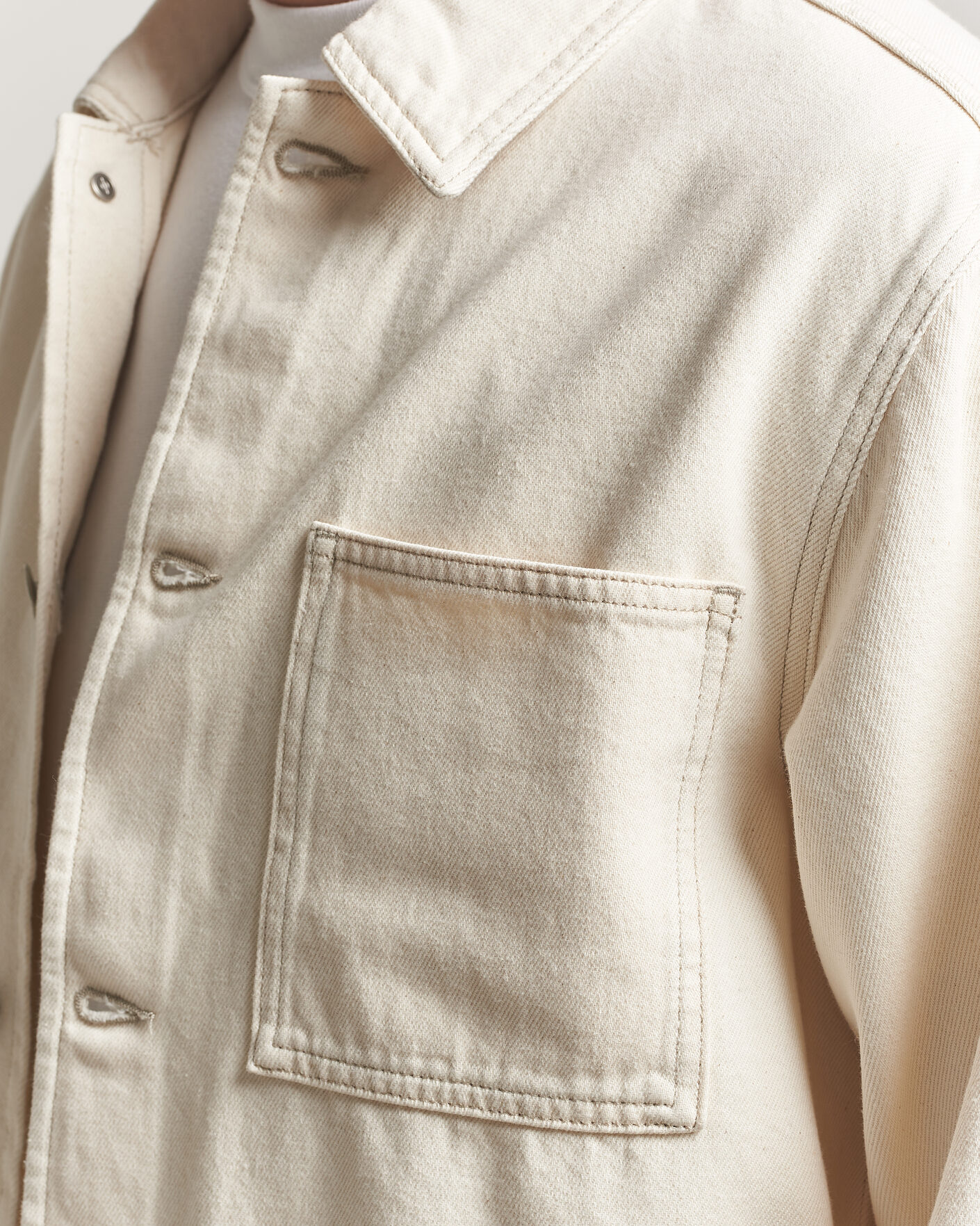 Herren | Hemden | Samsøe Samsøe | Chore Denim Overshirt Soft Natural