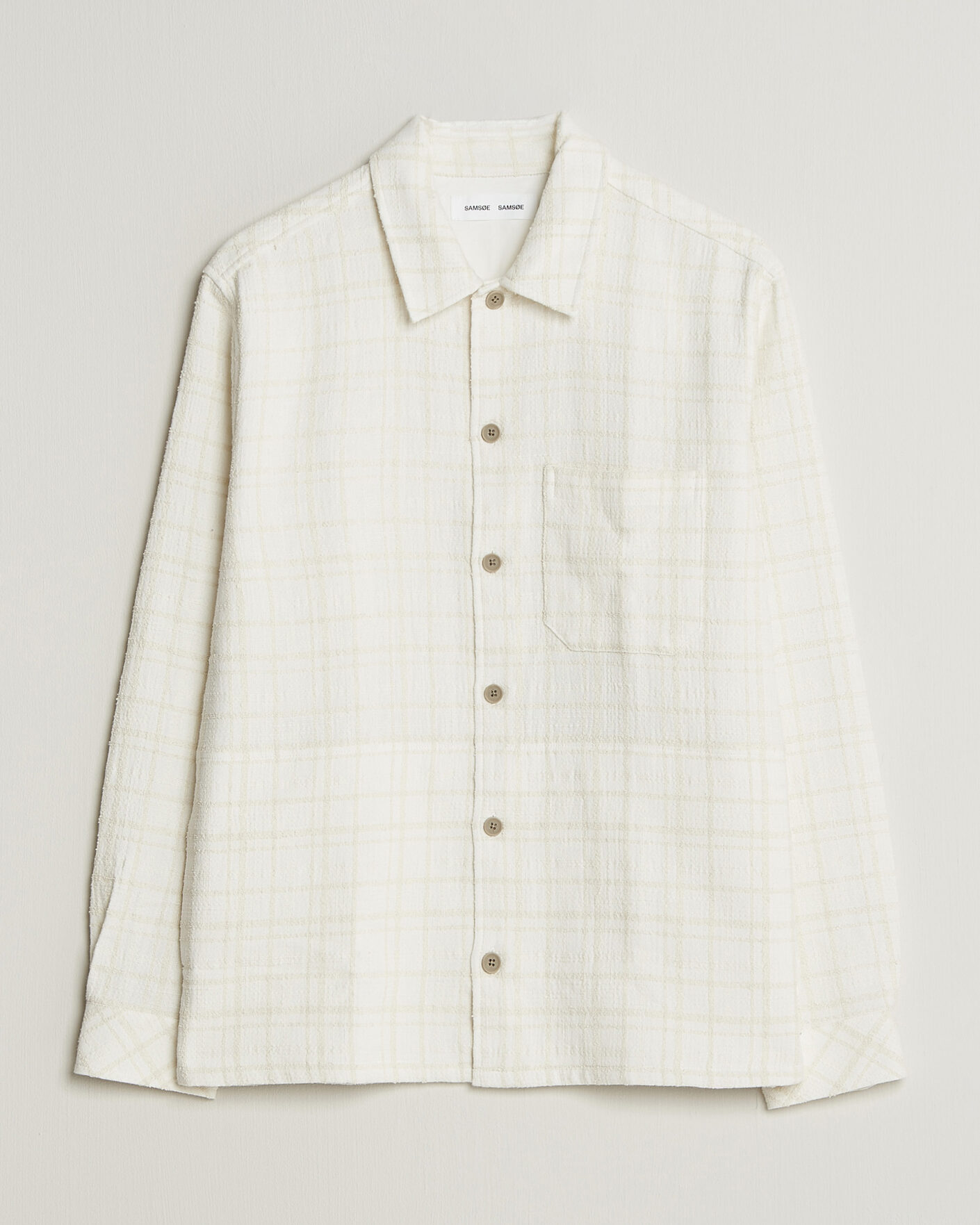 Herren | Hemden | Samsøe Samsøe | Damon Checked Overshirt Silver Birch