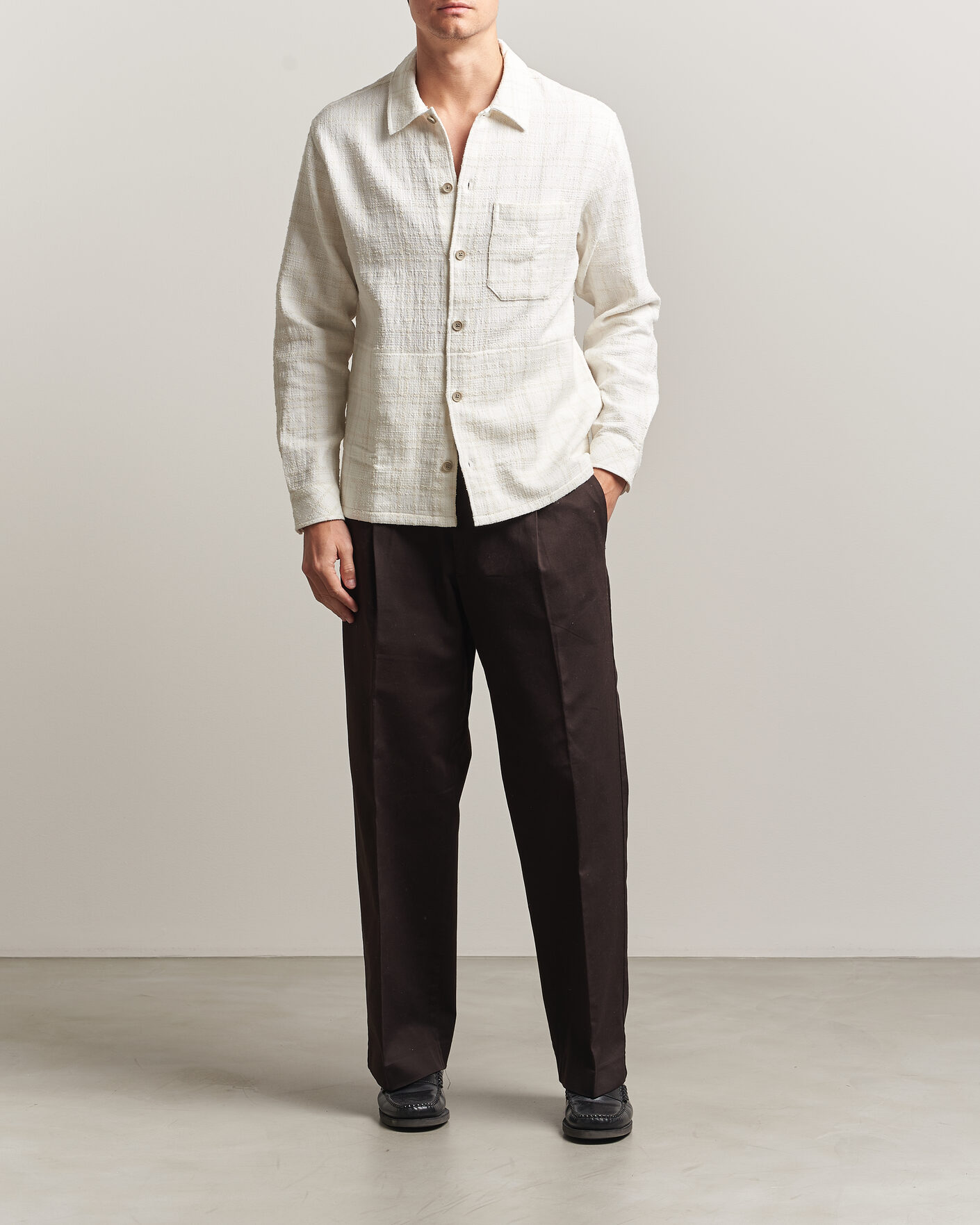 Herren | Hemden | Samsøe Samsøe | Damon Checked Overshirt Silver Birch