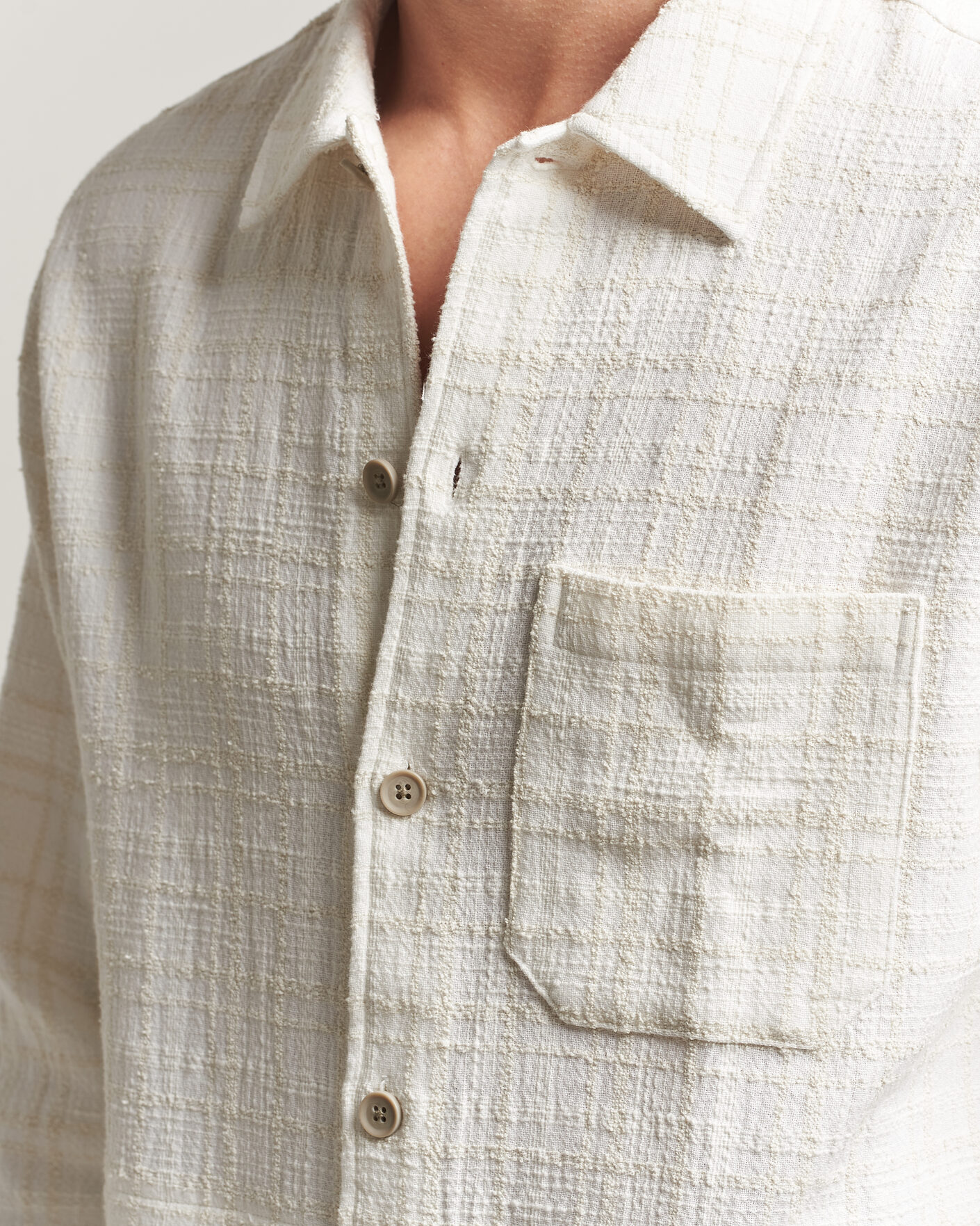 Herren | Hemden | Samsøe Samsøe | Damon Checked Overshirt Silver Birch