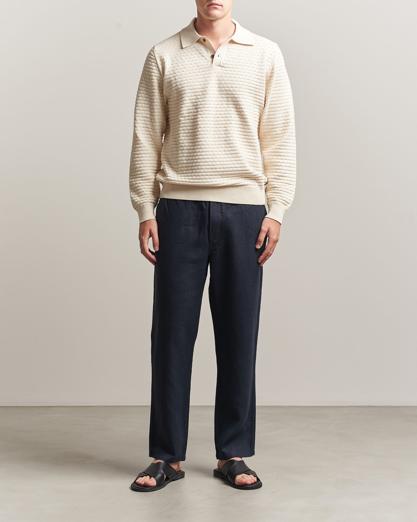 Herren | Hosen | Samsøe Samsøe | Jabari Linen Drawstring Trousers Salute Navy