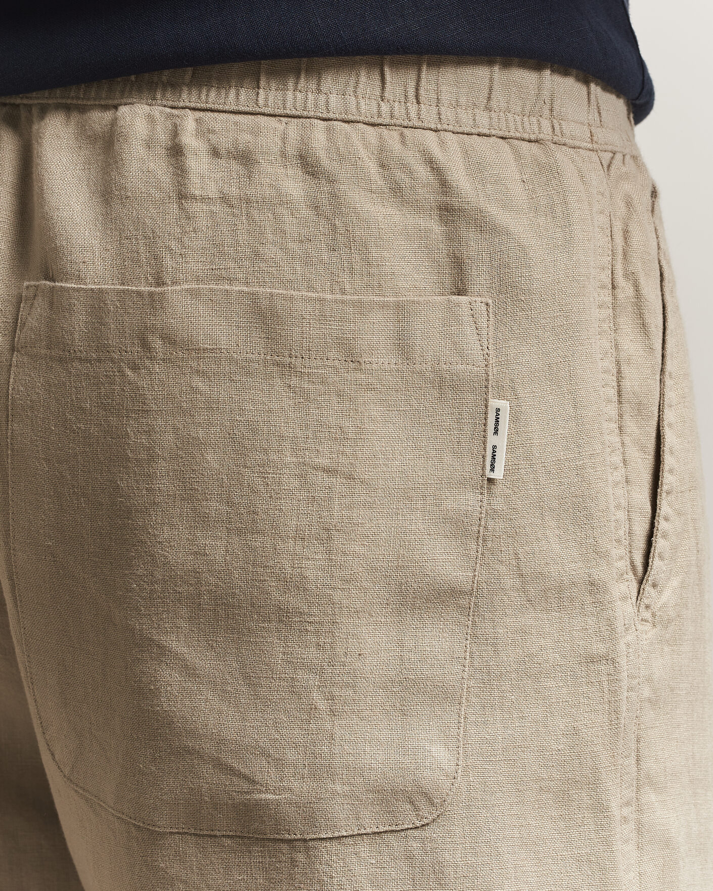 Herren | Shorts | Samsøe Samsøe | Jabari Linen Drawstring Shorts Aluminum