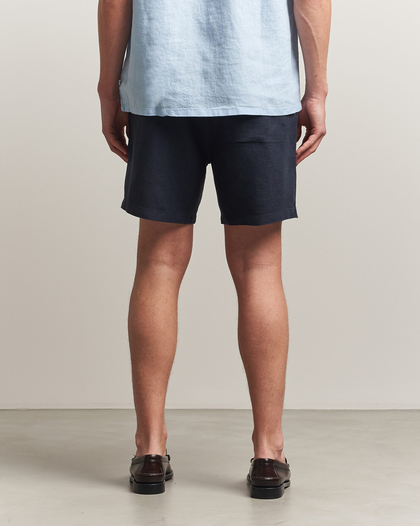 Herren | Shorts | Samsøe Samsøe | Jabari Linen Drawstring Shorts Salute Navy