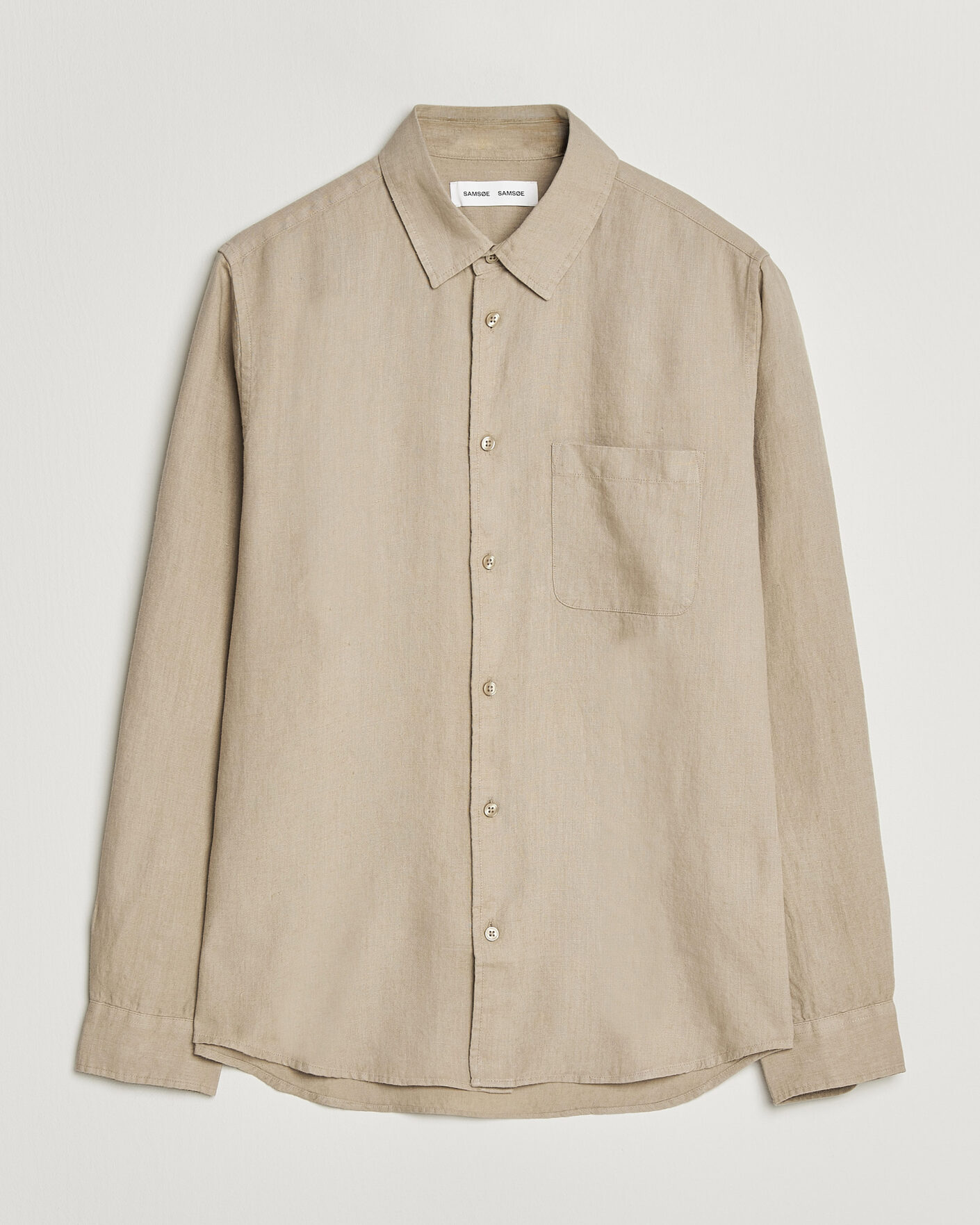 Herren | Hemden | Samsøe Samsøe | Liam Linen Shirt Aluminum