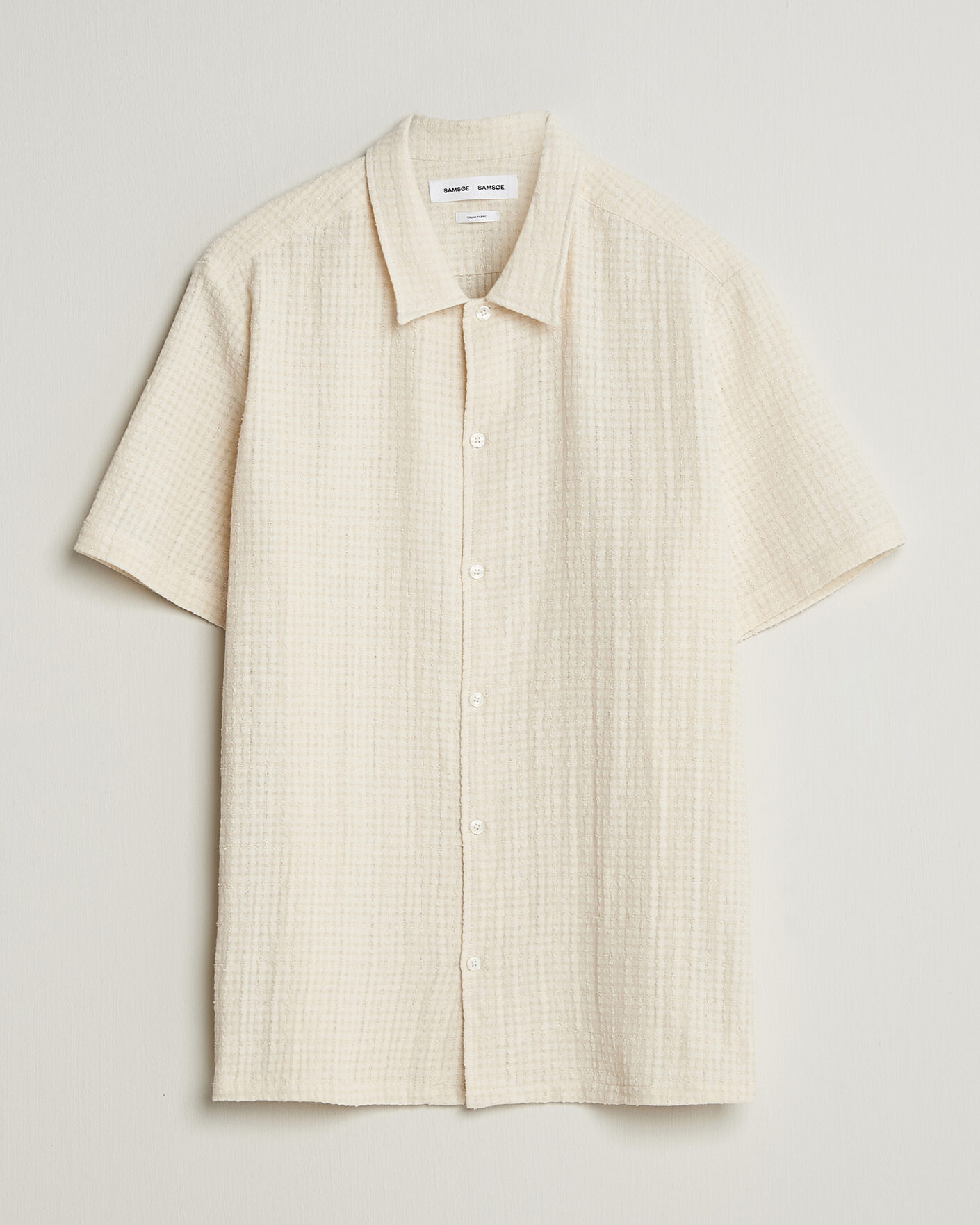 Herren | Hemden | Samsøe Samsøe | Avan Structured Short Sleeve Shirt Clear Cream