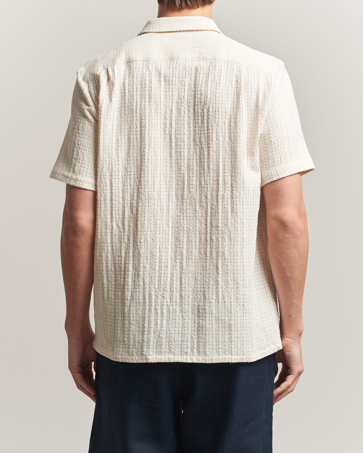 Herren | Hemden | Samsøe Samsøe | Avan Structured Short Sleeve Shirt Clear Cream