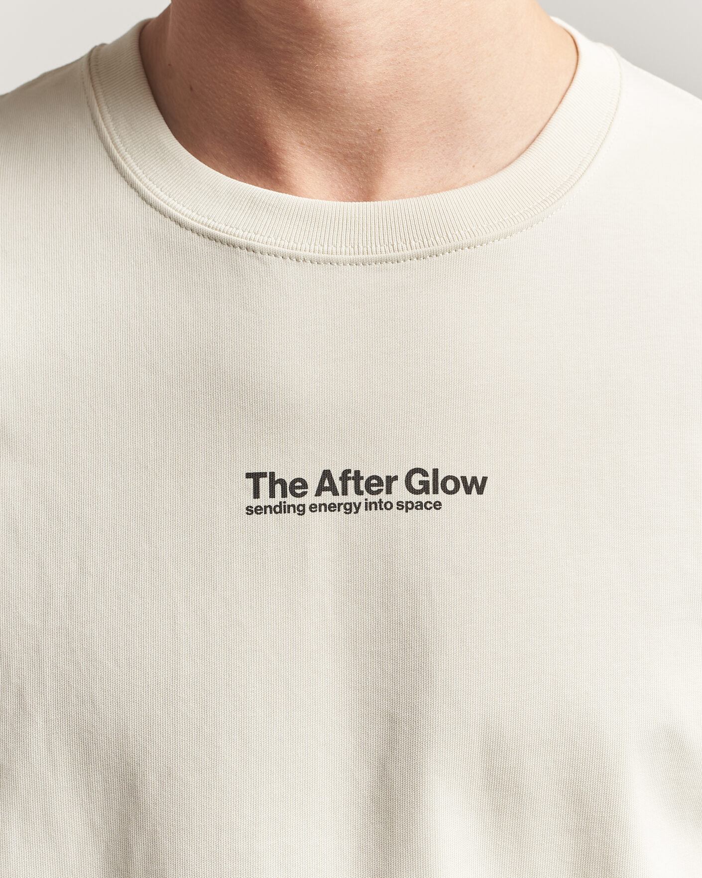 Herren | T-Shirts | Samsøe Samsøe | Uni Printed T-shirt Beige