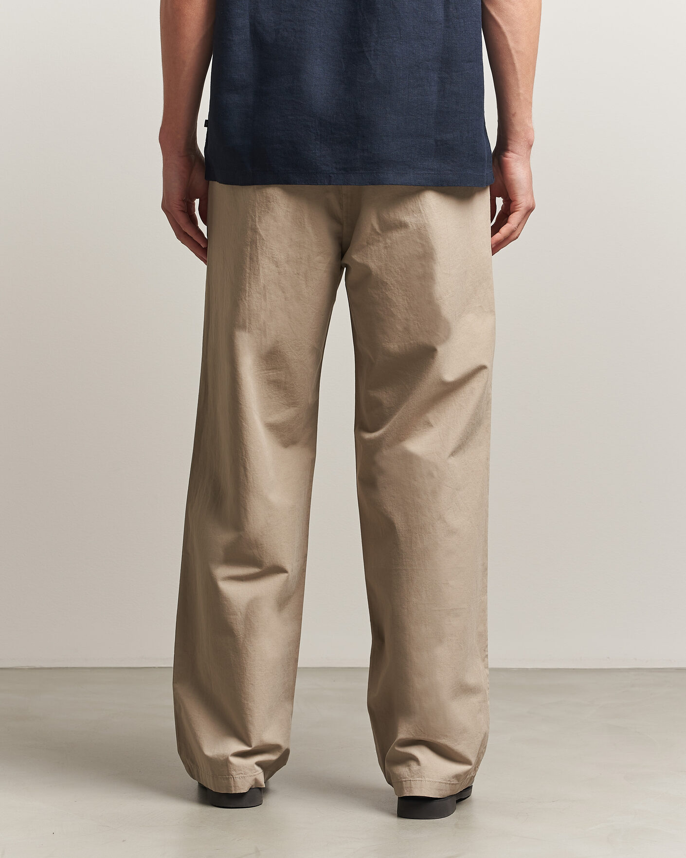 Herren | Hosen | Samsøe Samsøe | Valentin Cotton/Linen Pleated Trousers Aluminum