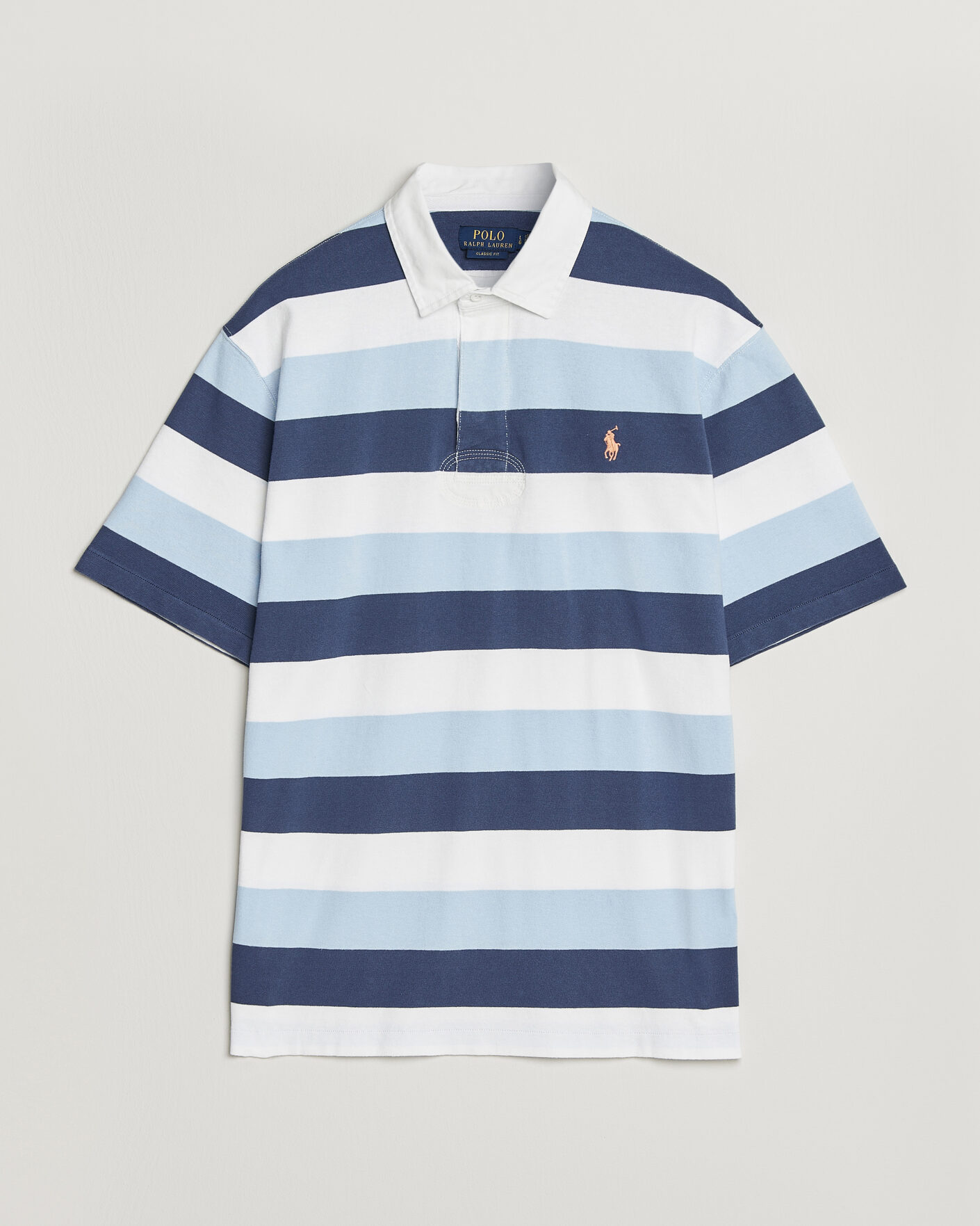 Herren | Poloshirts | Polo Ralph Lauren | Block Stripe Polo Office Blue