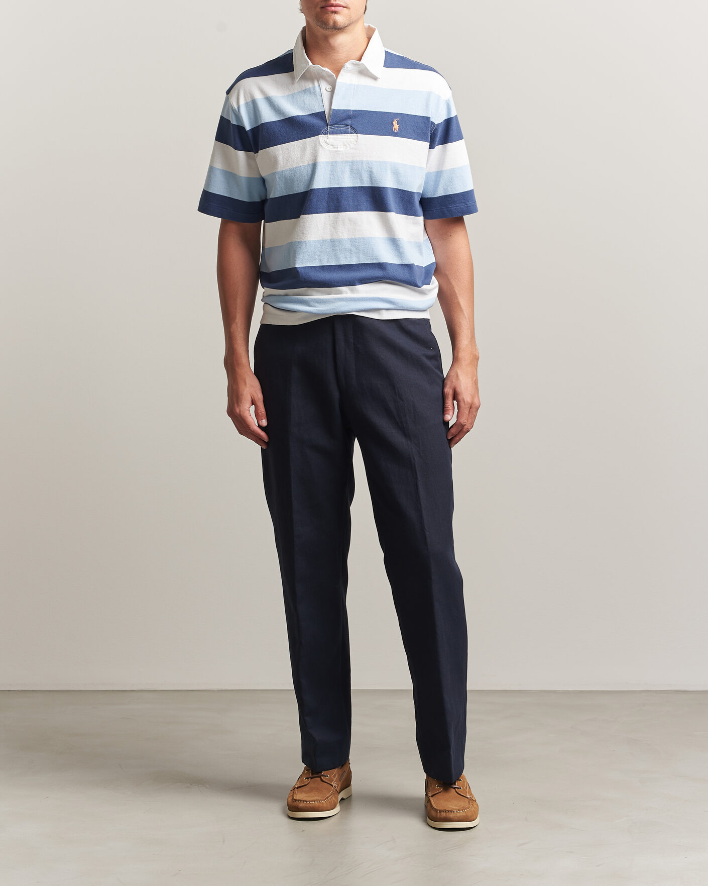Herren | Poloshirts | Polo Ralph Lauren | Block Stripe Polo Office Blue